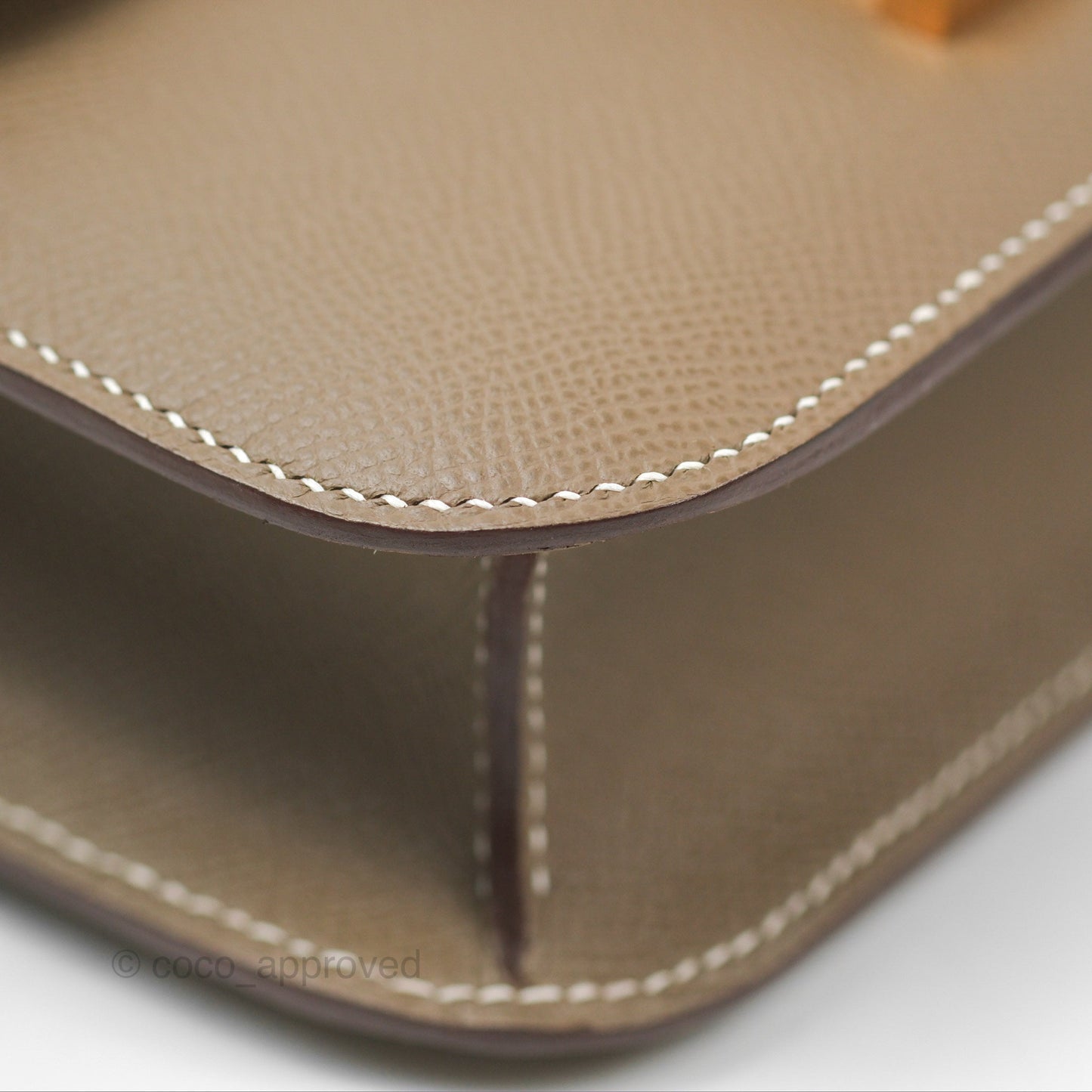 Hermès Constance 24 Mirror Etoupe 18 Epsom Rose Gold Hardware