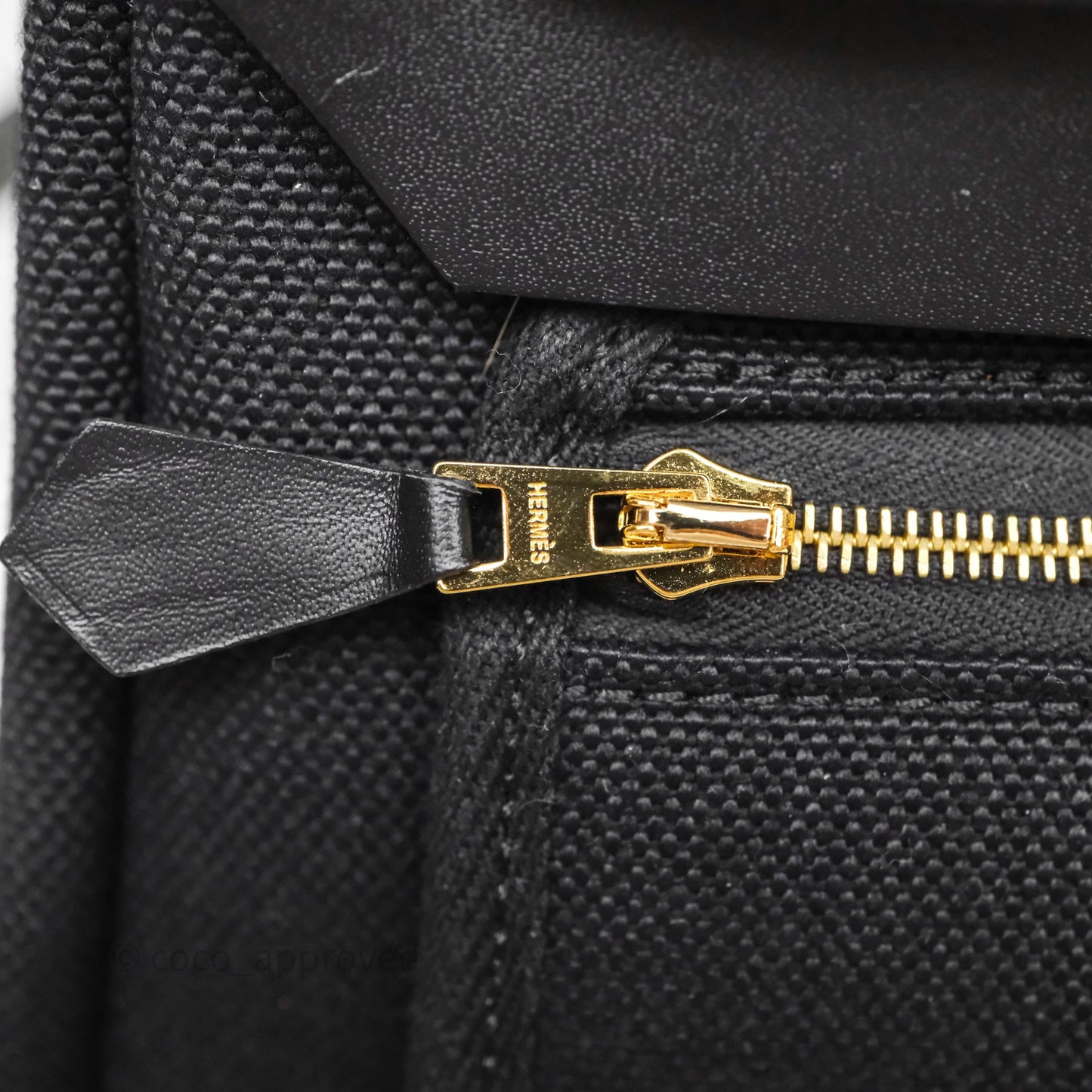 Hermès Herbag Zip 31 Noir 89 Canvas Gold Hardware