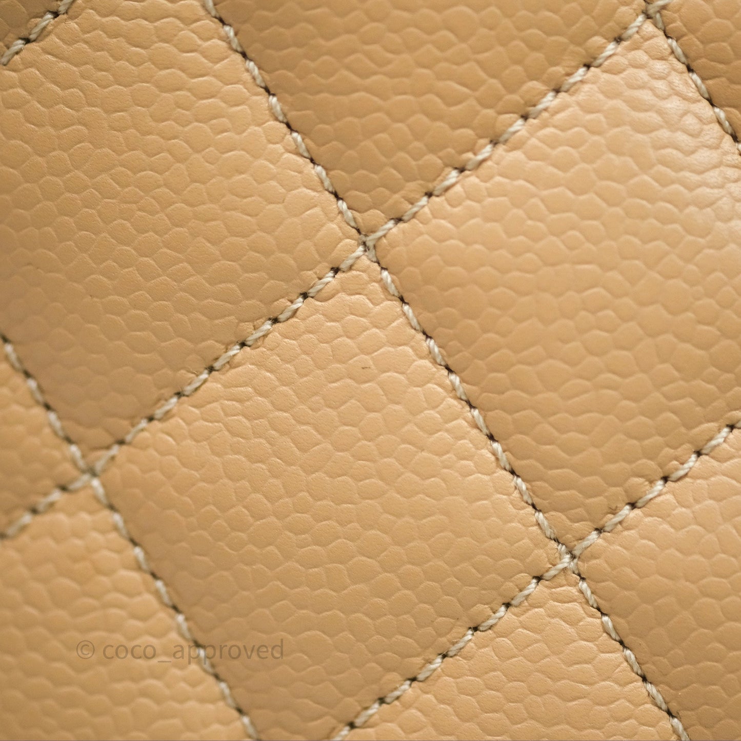 Chanel GST Beige Caviar Gold Hardware