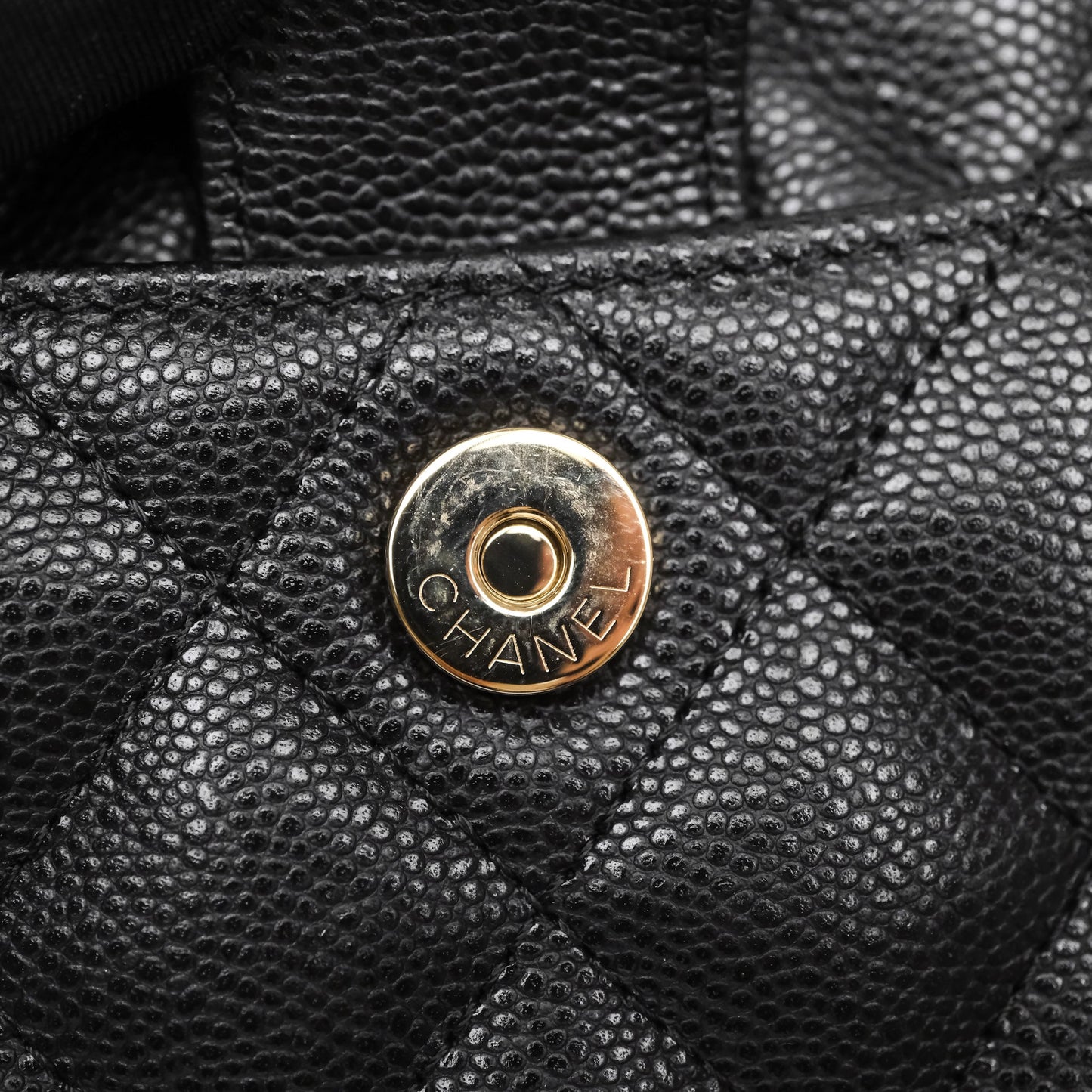 Chanel Mini Camera Bag with Chain Black Caviar Gold Hardware 24S