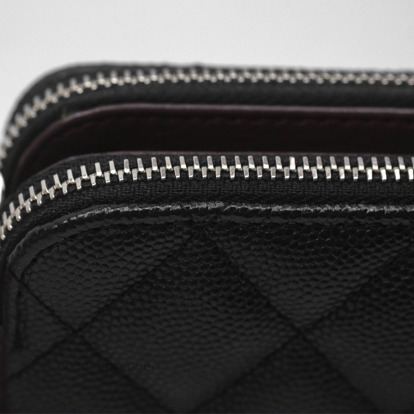 Chanel Clutch with Chain Black Caviar Silver Hardware