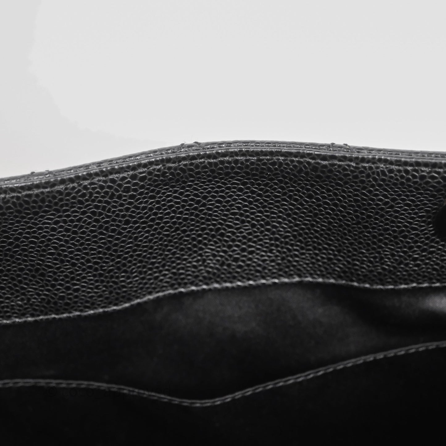 Chanel GST Black Caviar Silver Hardware