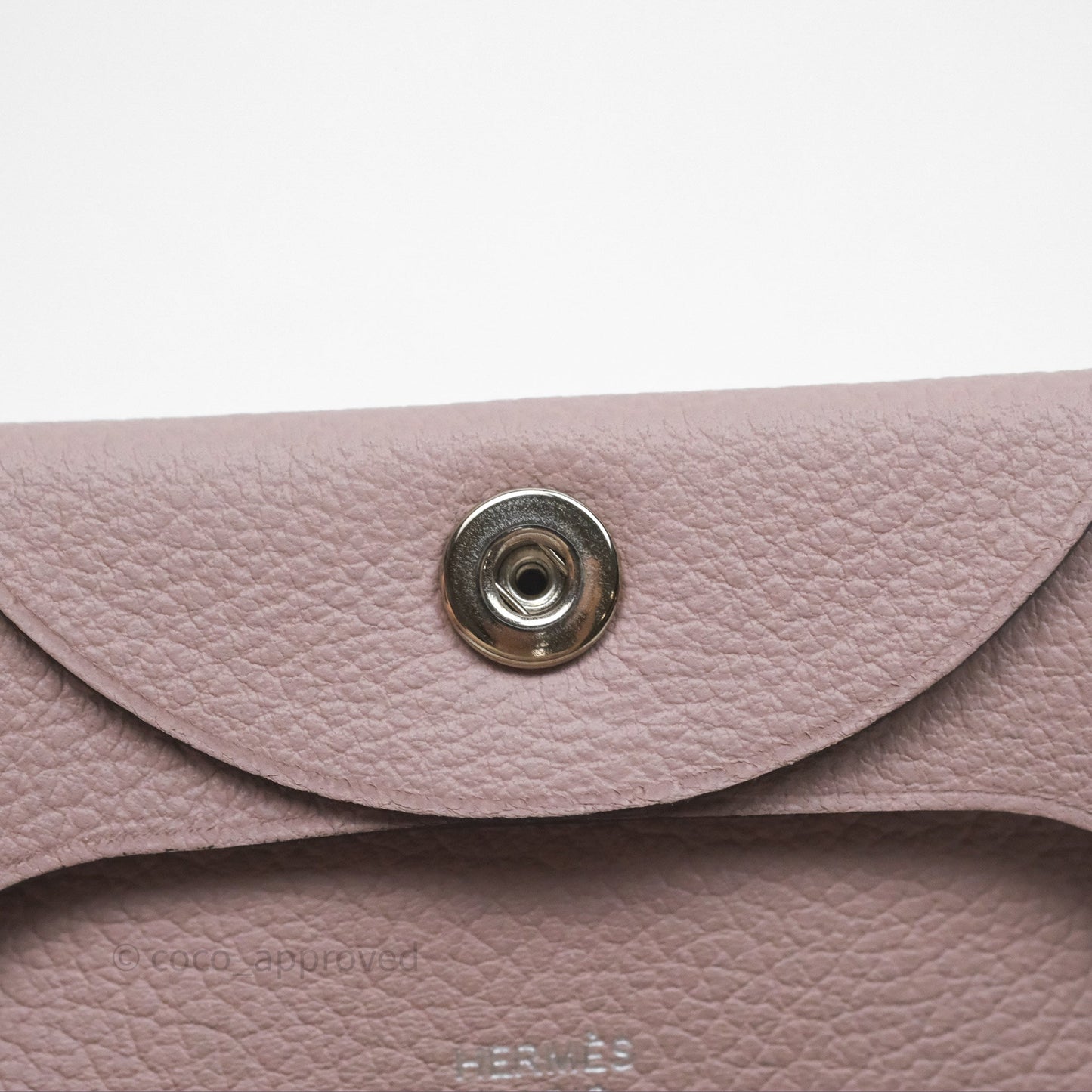 Hermès Bastia Coin Purse Glycine 4W Evercolor