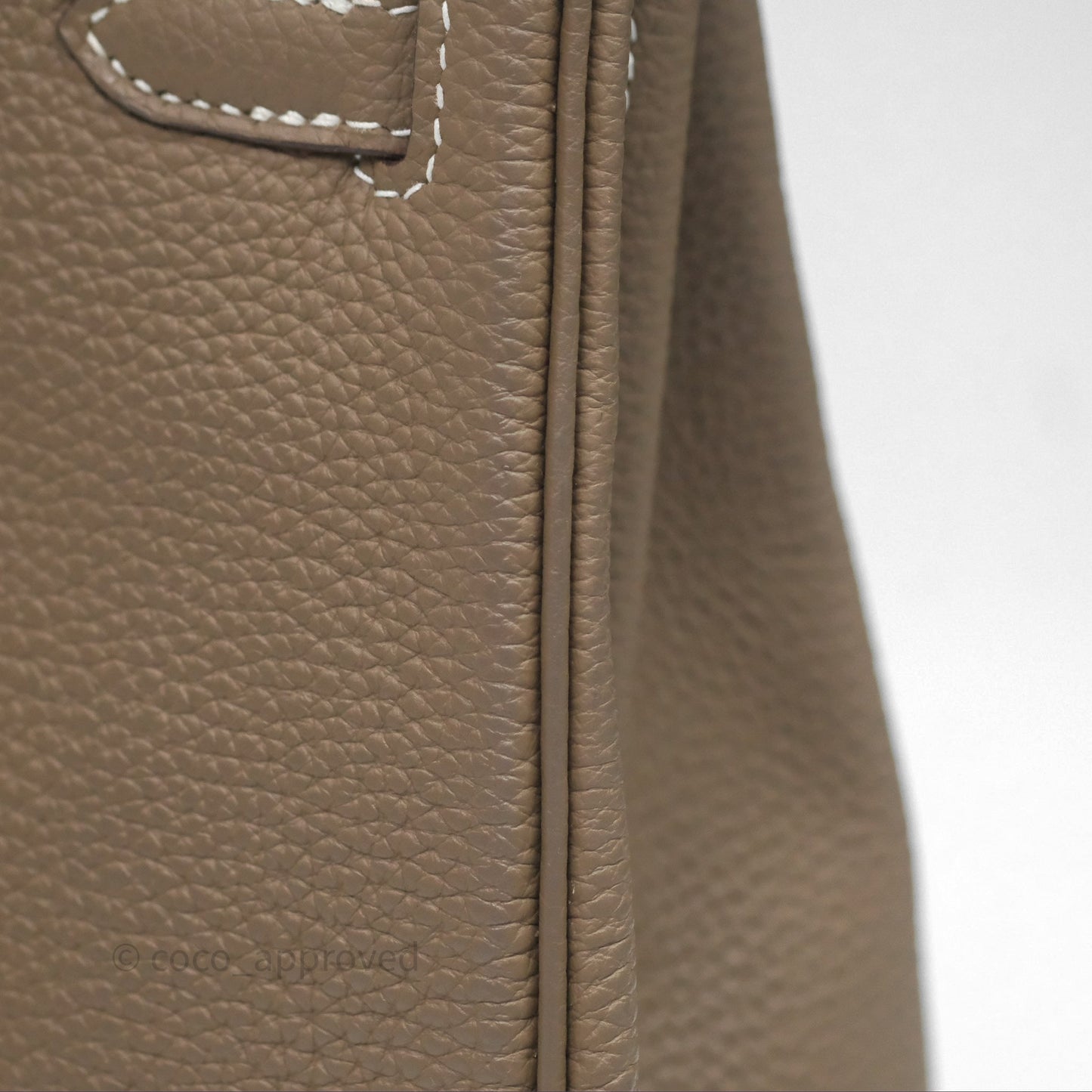 Hermès Retourne Kelly 25 Etoupe 18 Togo Gold Hardware