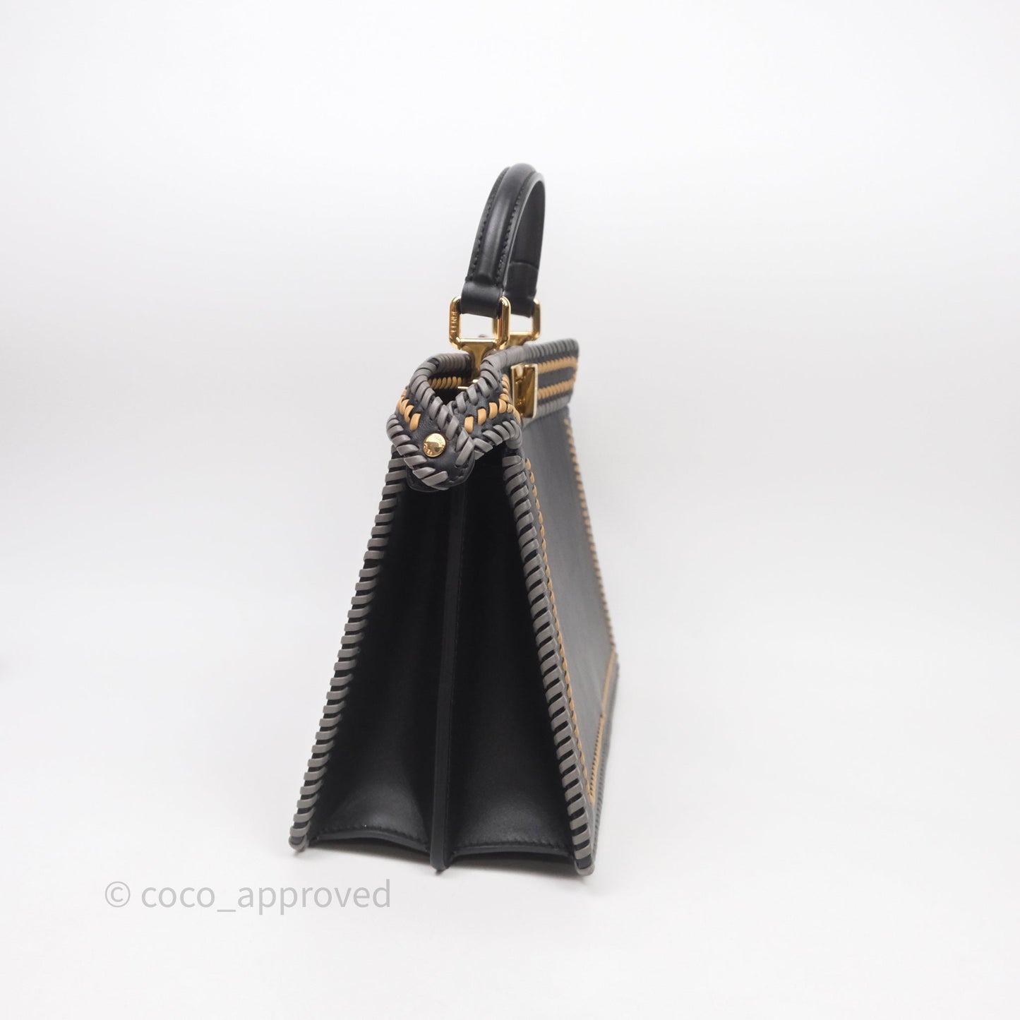 Fendi Small Peekaboo Iseeu Black/ Grey