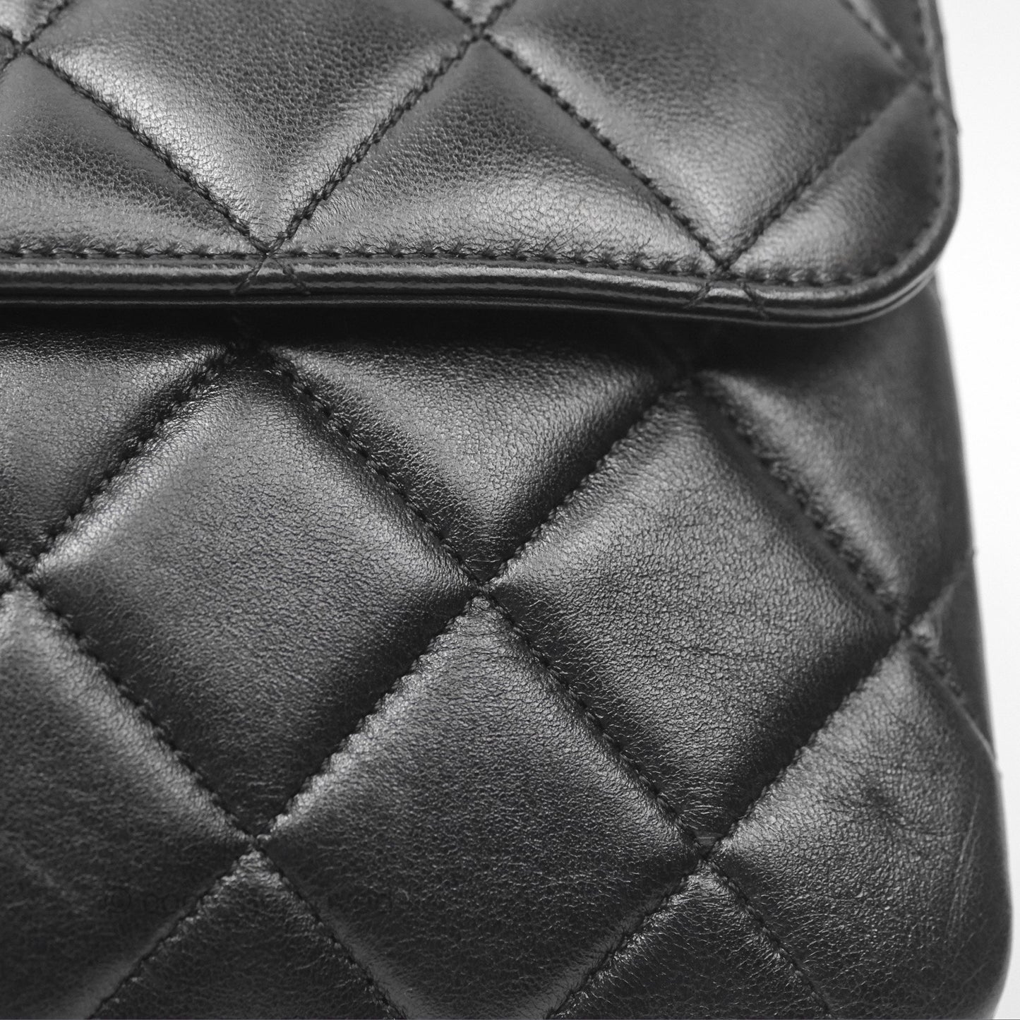 Chanel Small Trendy CC Black Lambskin Gold Hardware