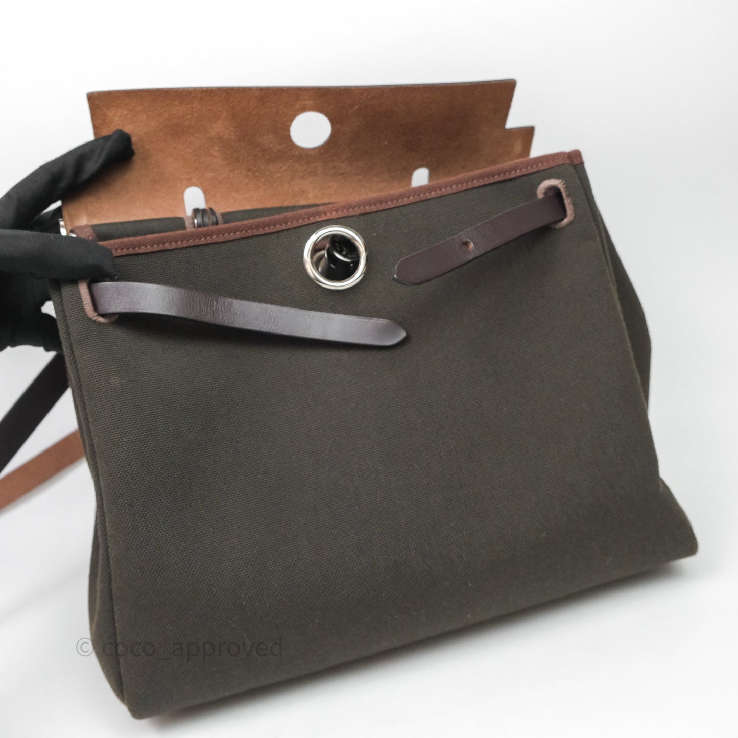 Hermès Herbag Zip 31 Dark Bronze Ebene 46 Palladium Hardware