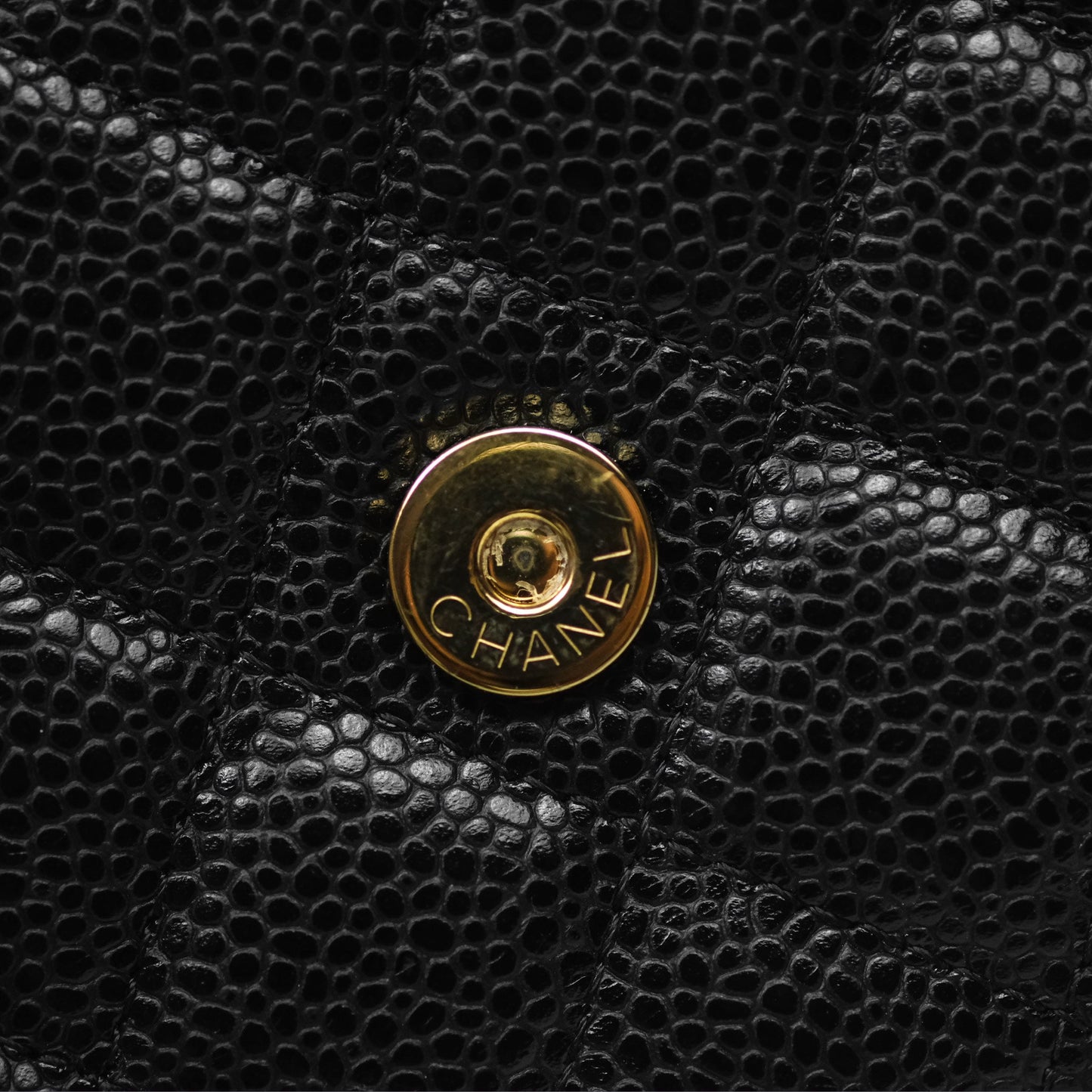 Chanel Classic Wallet On Chain WOC Quilted Black Caviar Gold Hardware