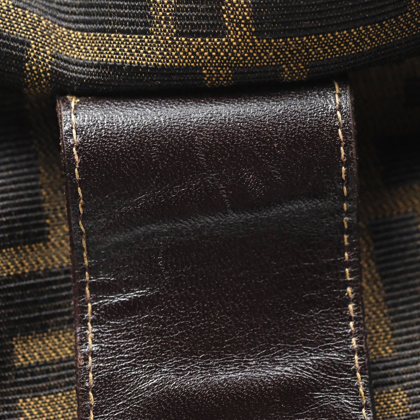 Fendi Vintage Zucca Hobo Shoulder Bag Brown