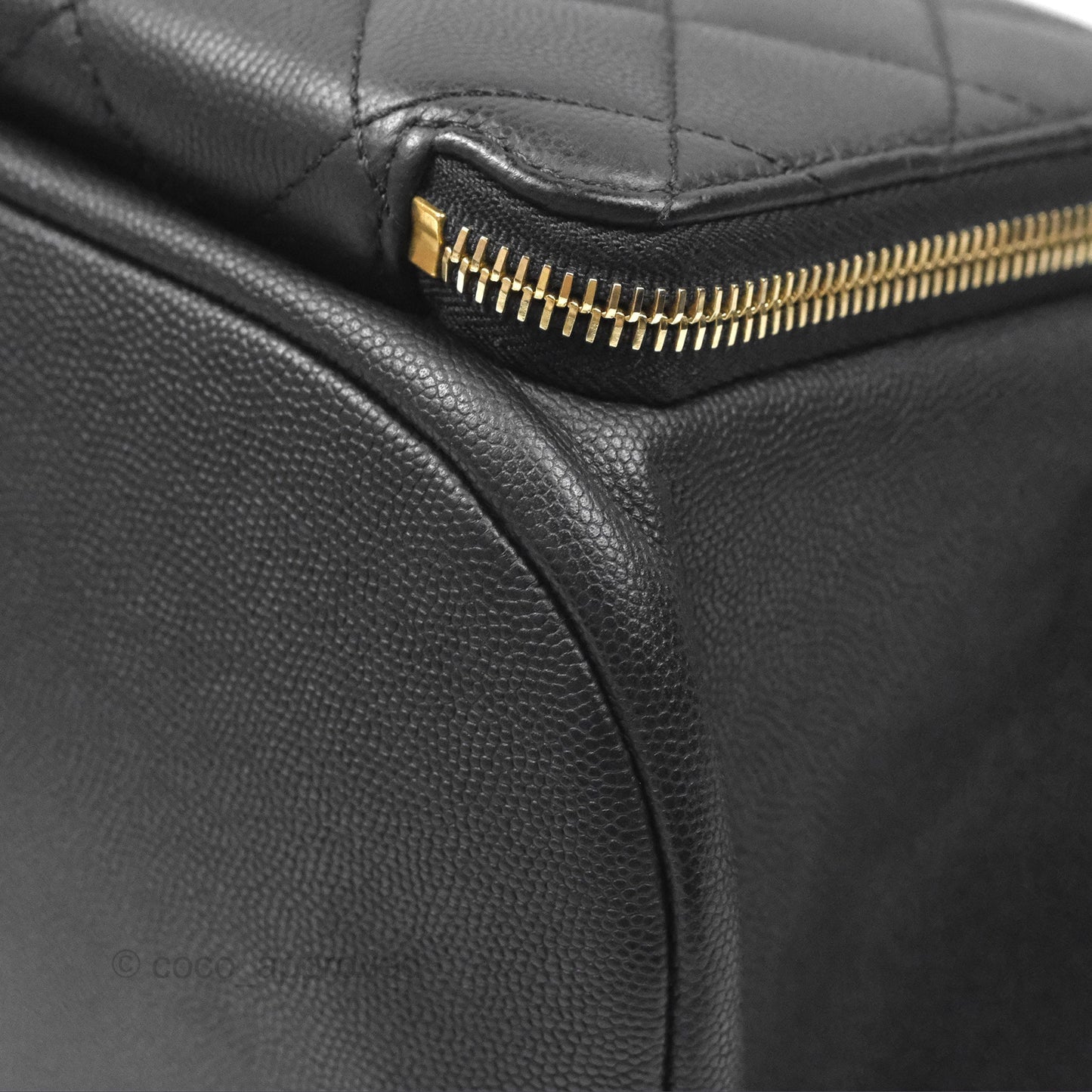 Chanel Quilted Business Affinity Backpack Black Caviar Gold Hardware