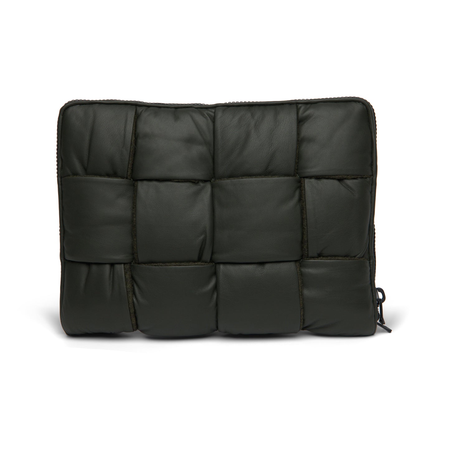 Luxury Bottega Veneta Men's Leather Padded Maxi Intrecciato Laptop Case