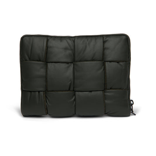 Luxury Bottega Veneta Men's Leather Padded Maxi Intrecciato Laptop Case