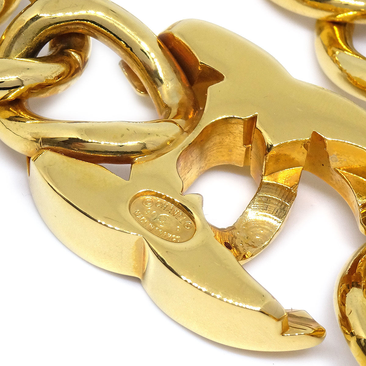 ★Luxury Chanel Turnlock Gold Bracelet 95P