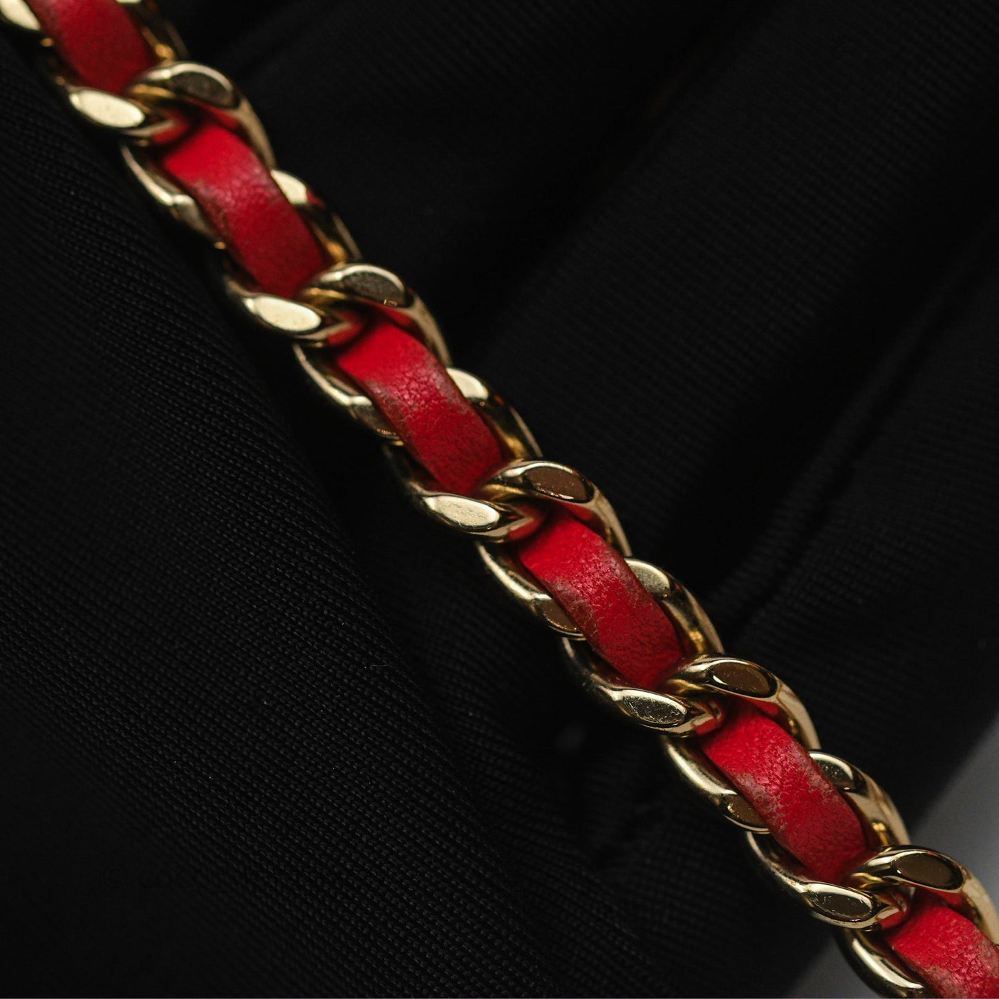 Chanel Mini Quilted Trendy CC Clutch With Chain Red Lambskin Gold Hardware