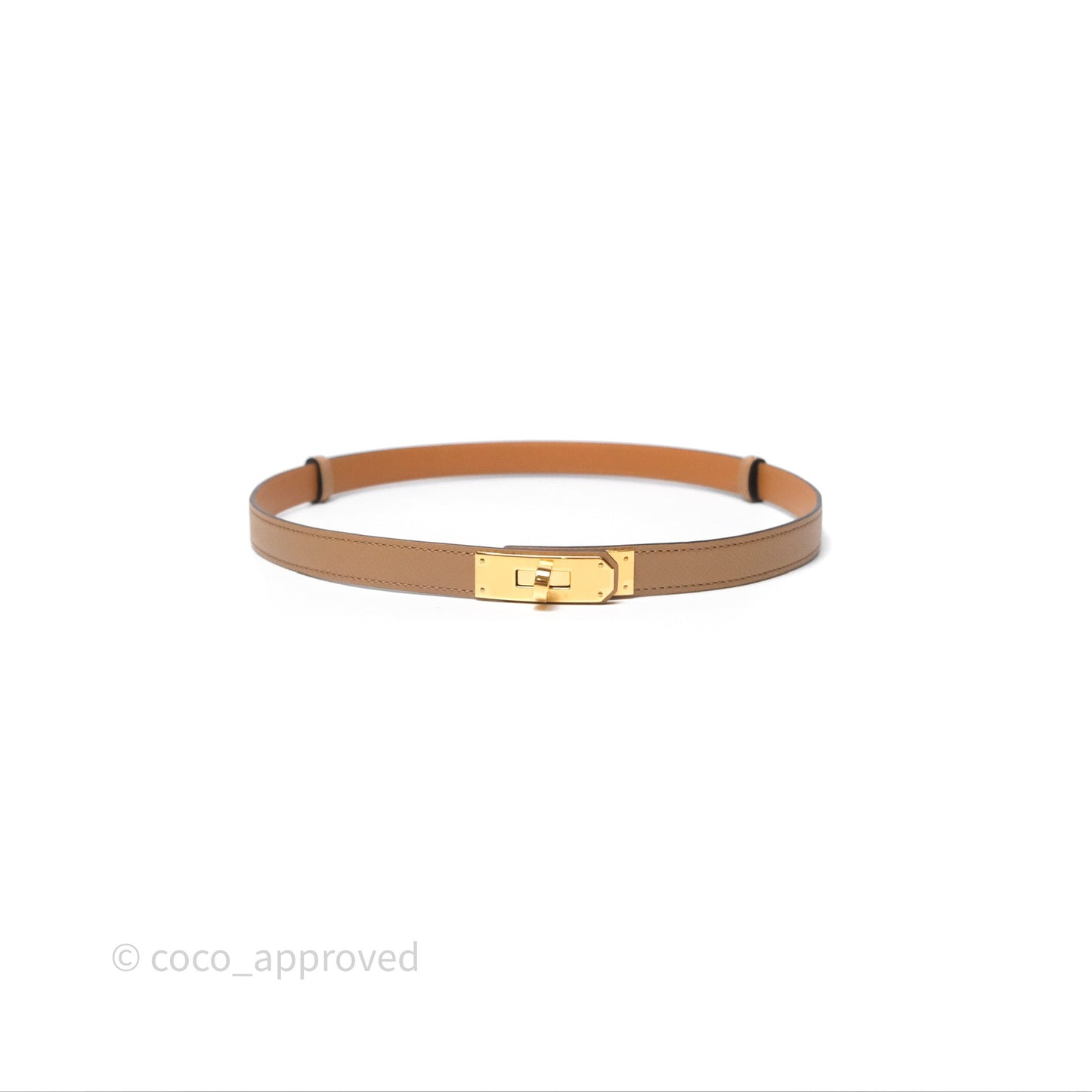 Hermès Kelly Pocket 18 Belt Chai 0M Epsom Gold Hardware