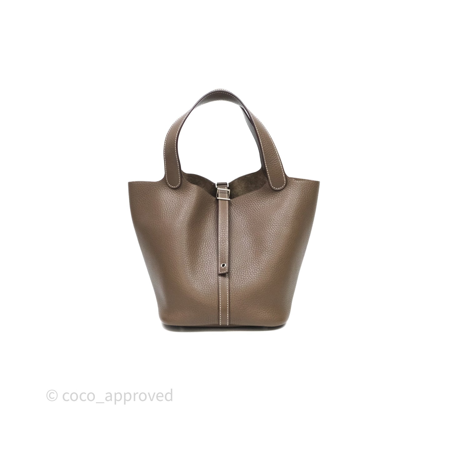 Hermès Picotin Lock 22 Etoupe Clemence Palladium Hardware