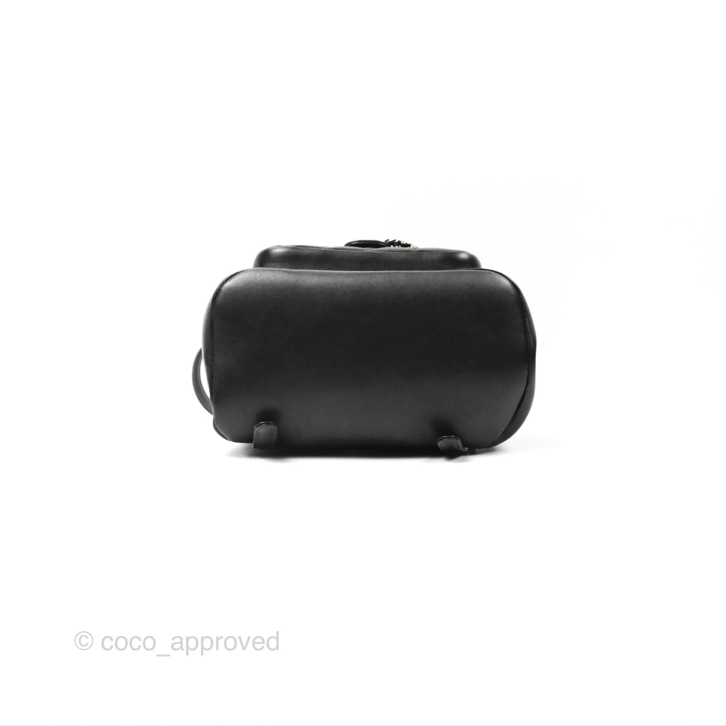 Chanel Quilted Large Duma Drawstring Backpack Black Lambskin
