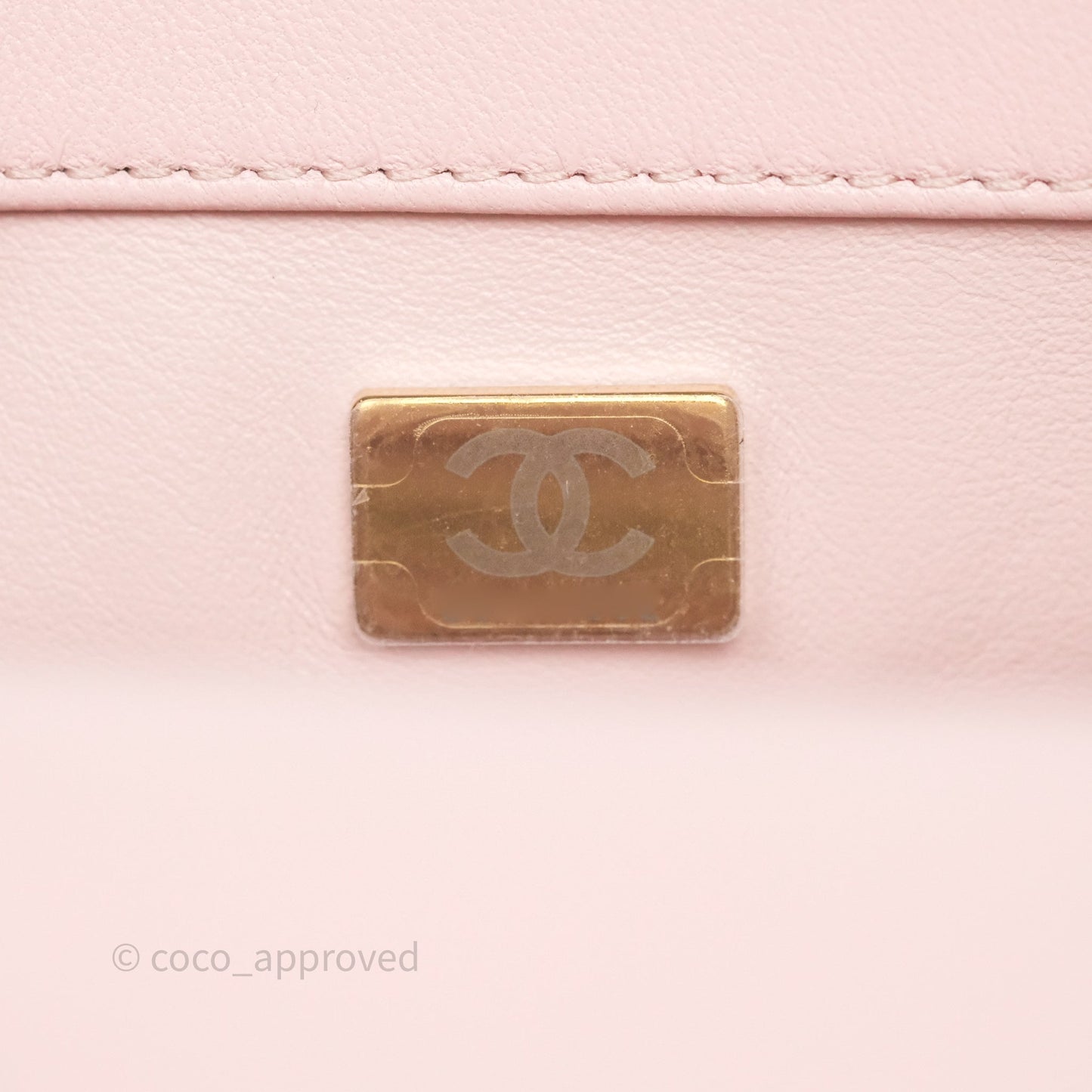 Chanel Quilted Mini Square Flap with Camellia Adjustable Chain Pink Clair Lambskin