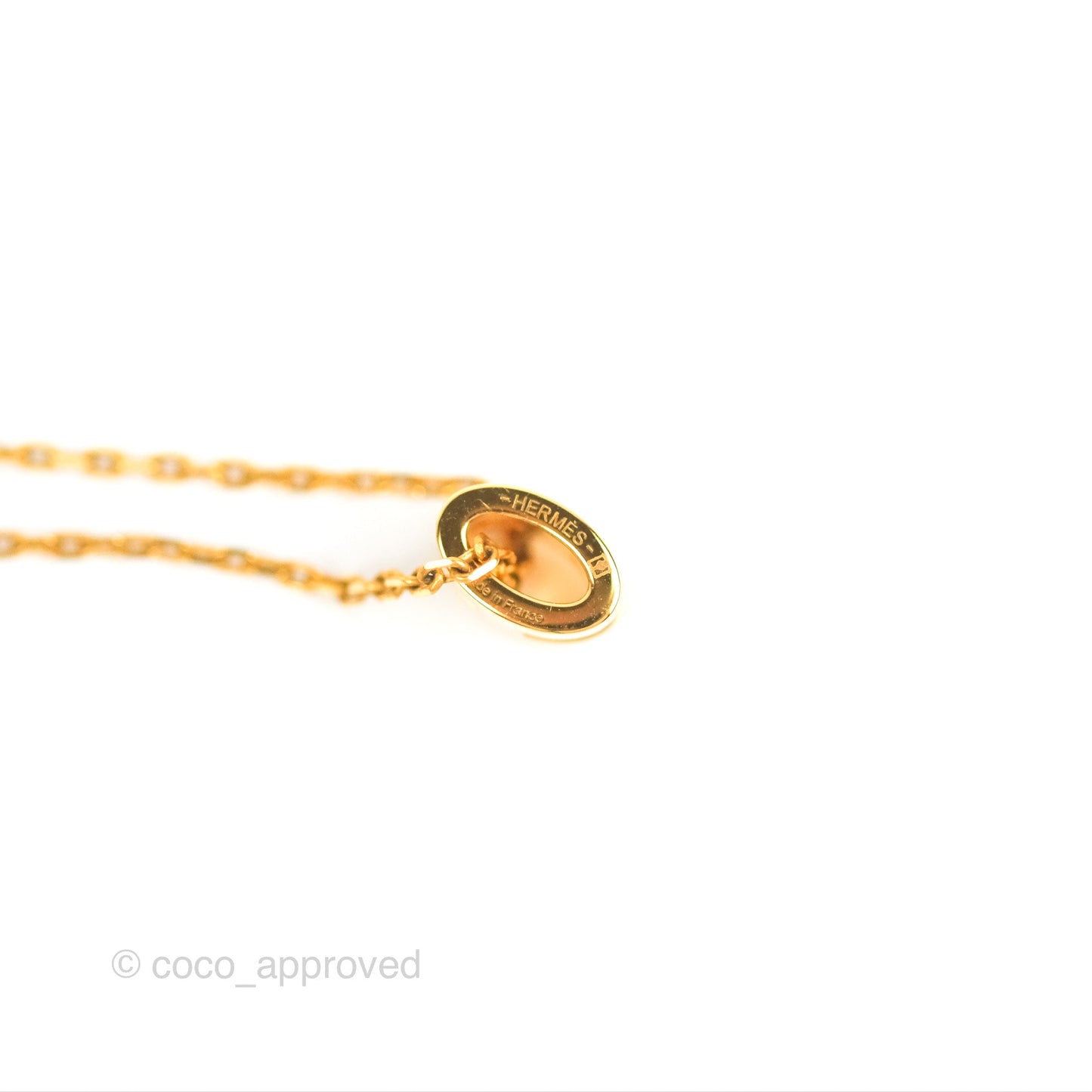 Hermès Mini Pop H Pendant Necklace White Gold Hardware