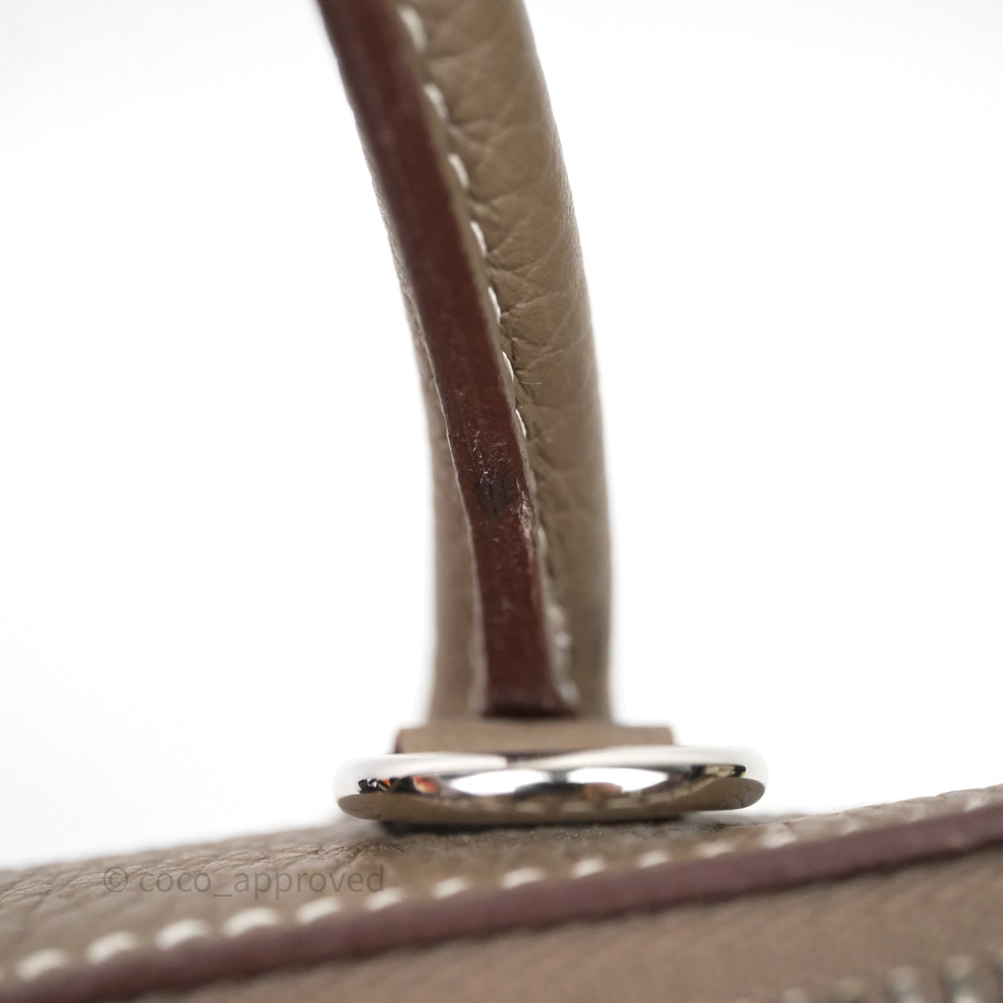 Hermès Bolide 31 Etoupe Evercolor Clemence Palladium Hardware