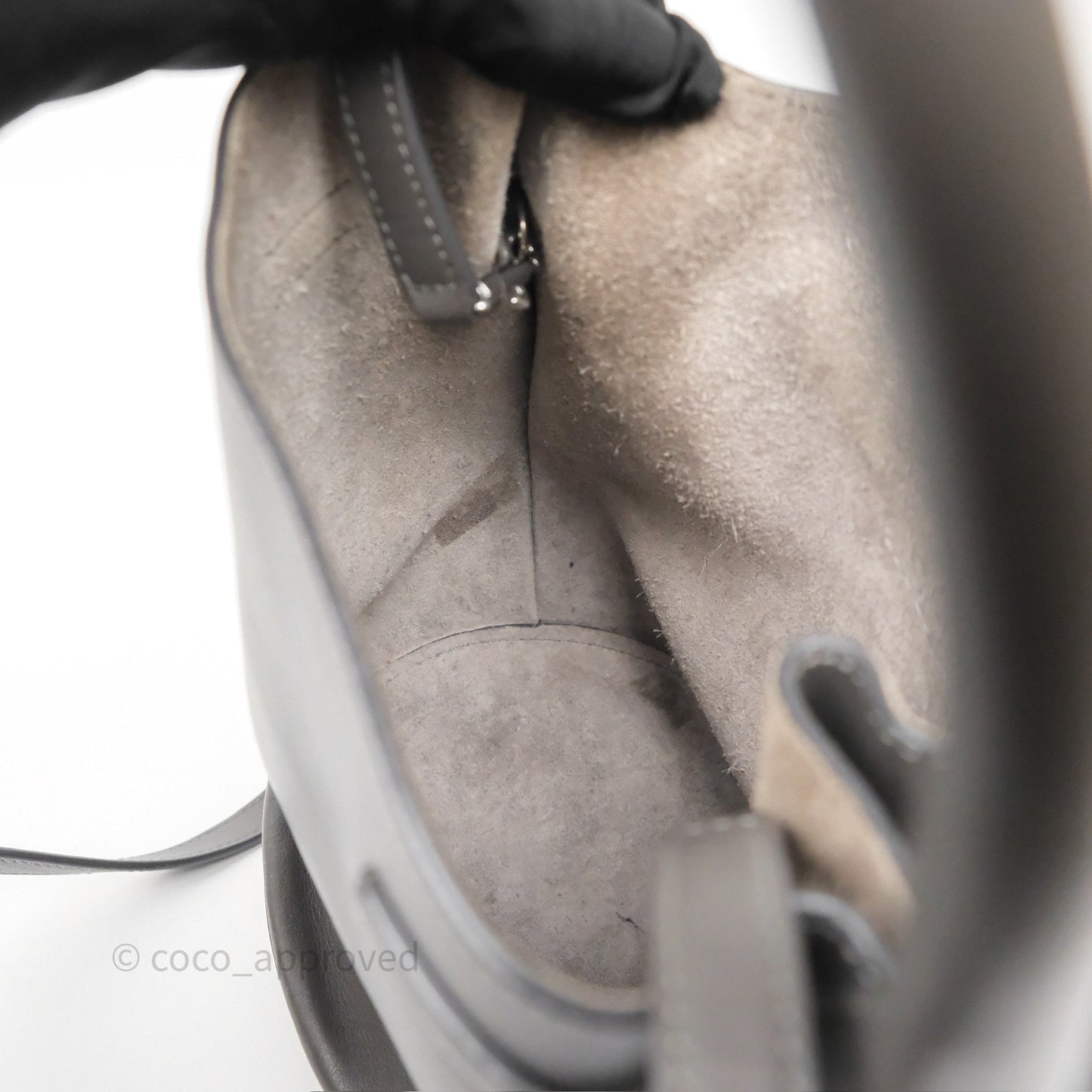 Celine Big Bag Nano Bucket Grey Smooth Calfskin