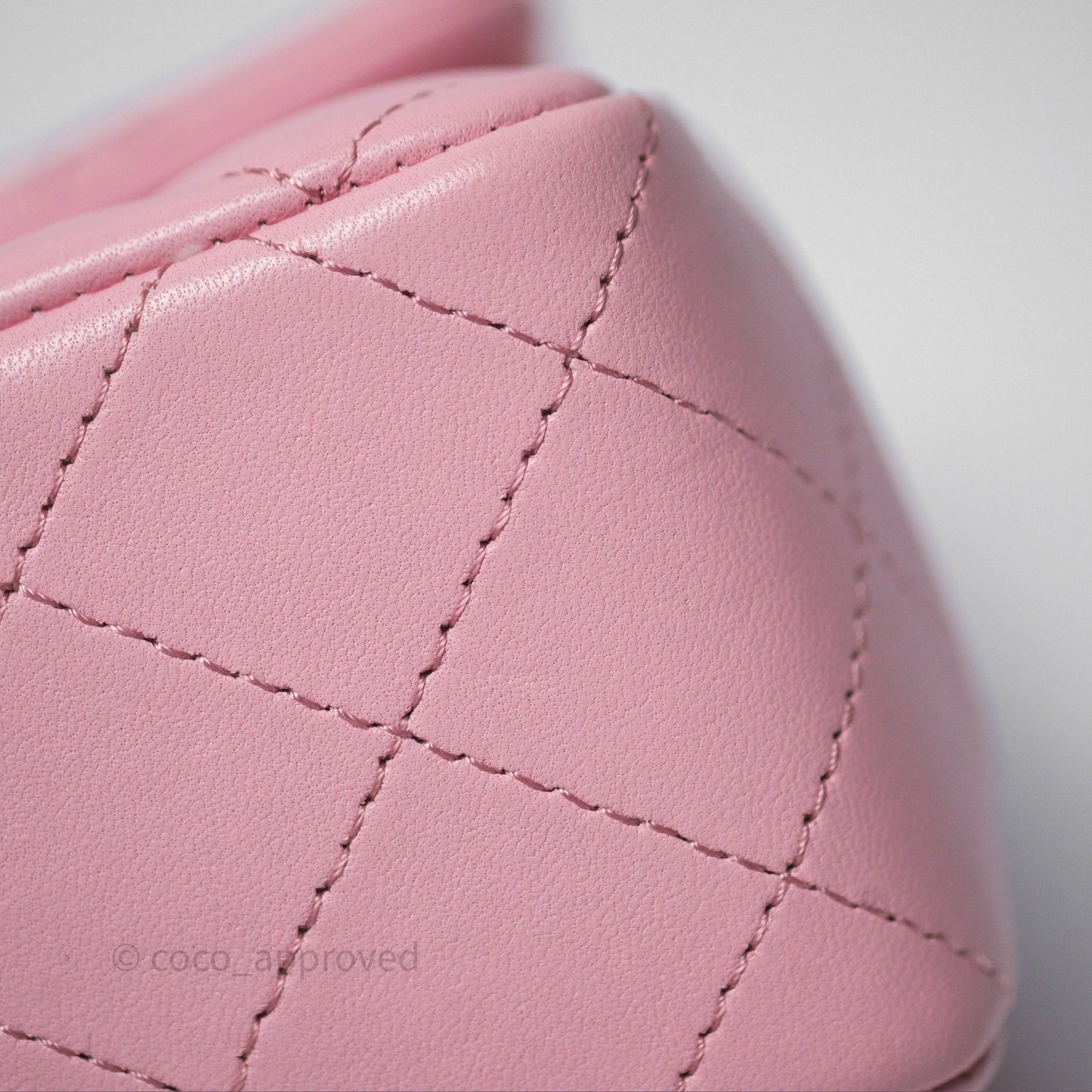 Chanel Quilted Mini Rectangular Flap Pink Lambskin Gold Hardware