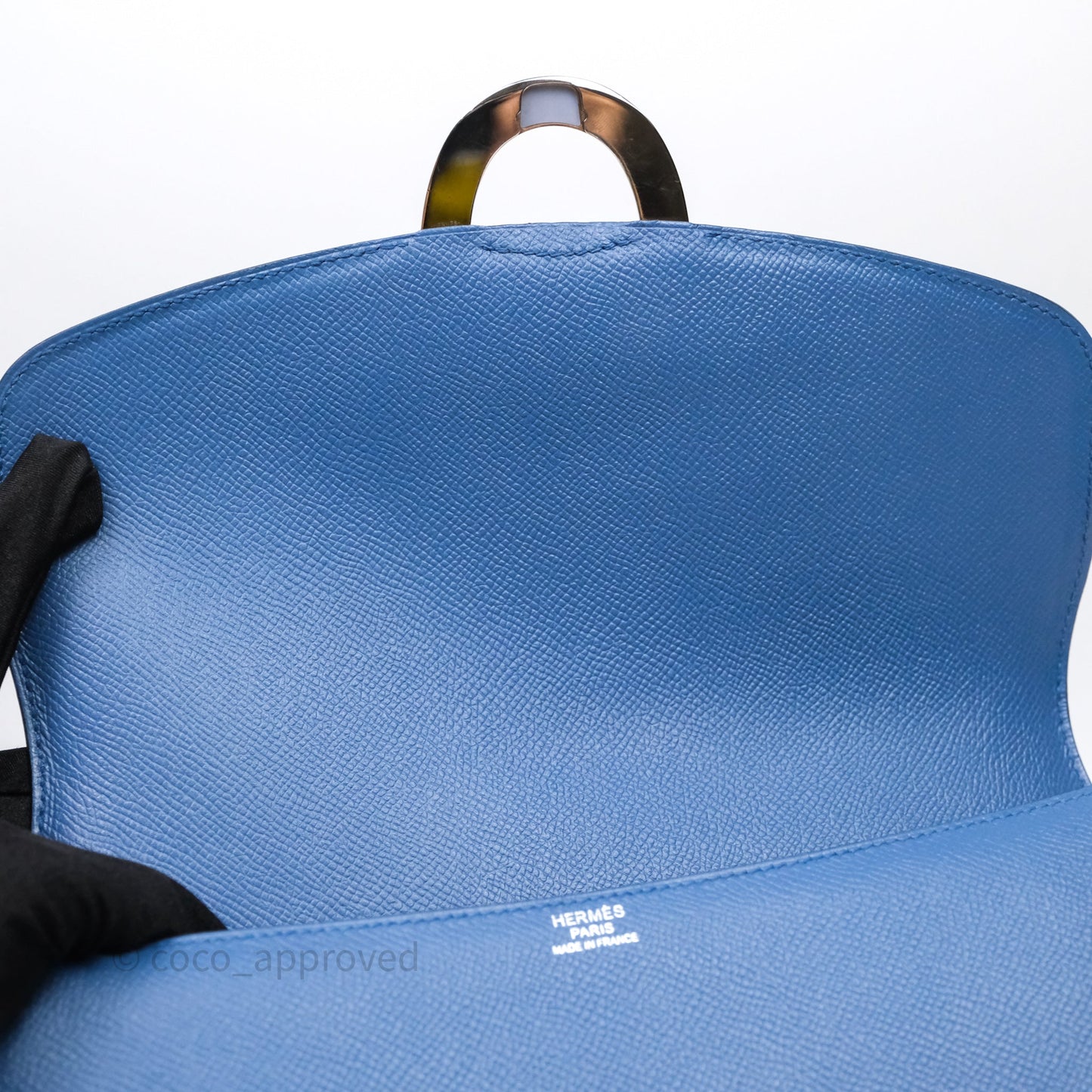 Hermès Cherche-Midi R2 Bleu Agate Epsom Palladium Hardware