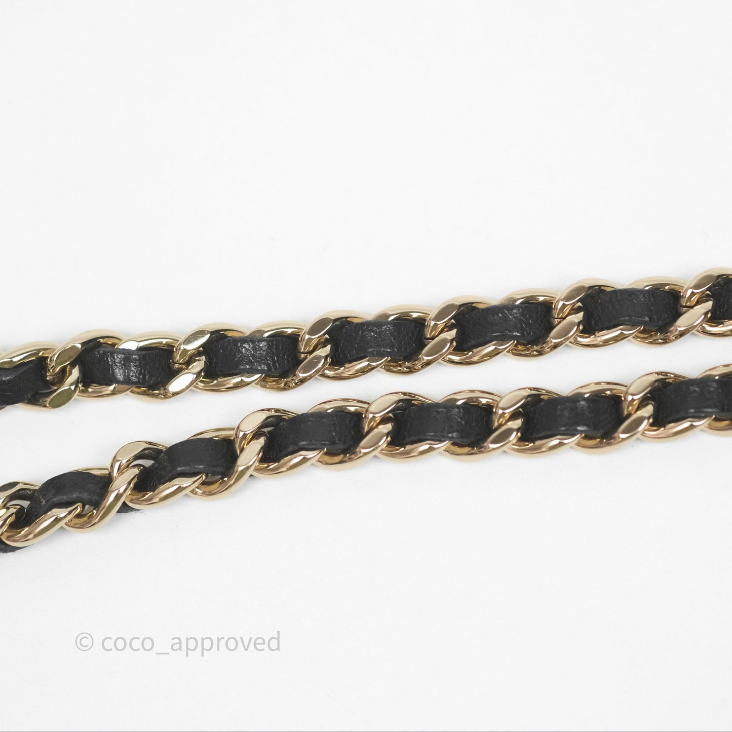 Chanel Classic Vanity Rectangular Top Handle With Chain Black Lambskin Gold Hardware