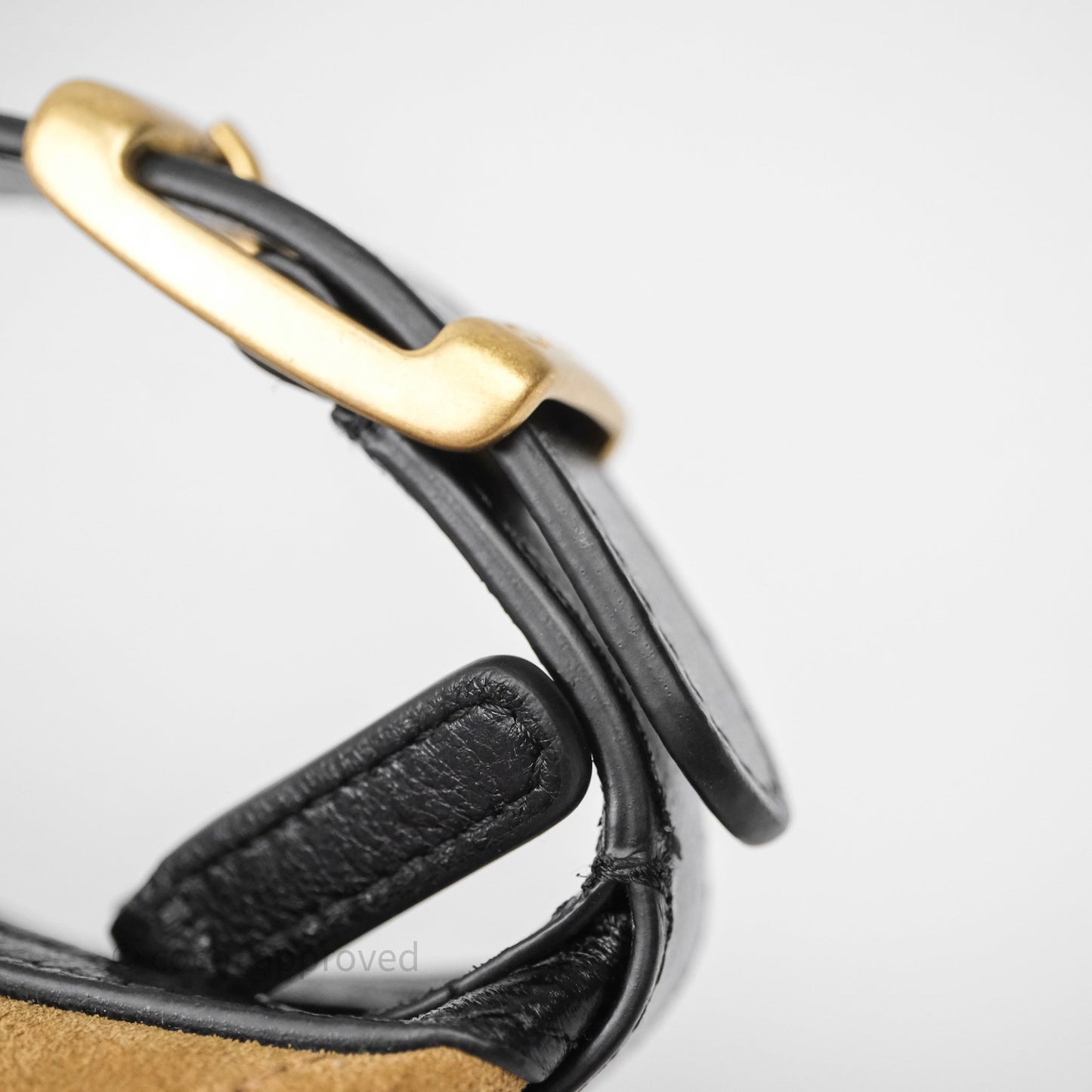 Chanel Hobo with Chain Brown Suede/ Black Calfskin Gold Hardware