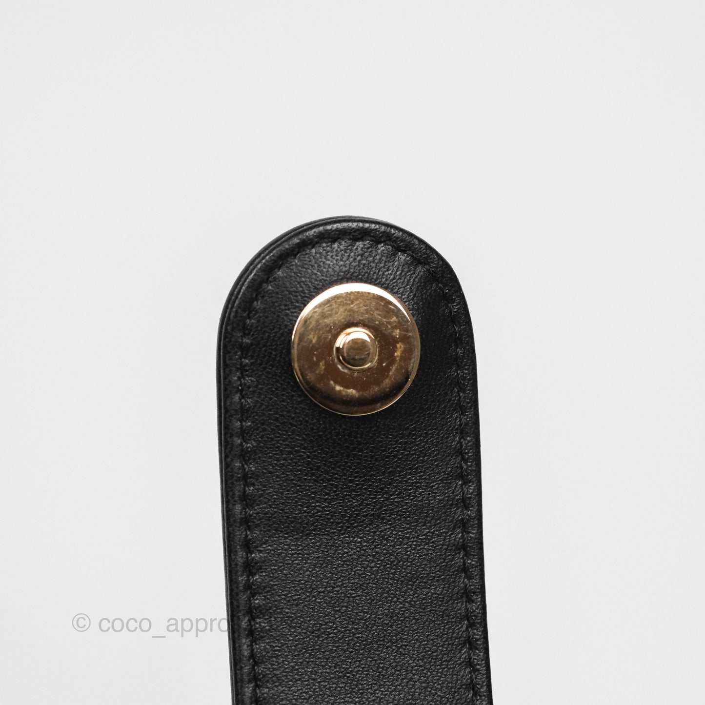 Chanel Quilted Round Vanity Clutch With Chain Black Lambskin Gold Hardware