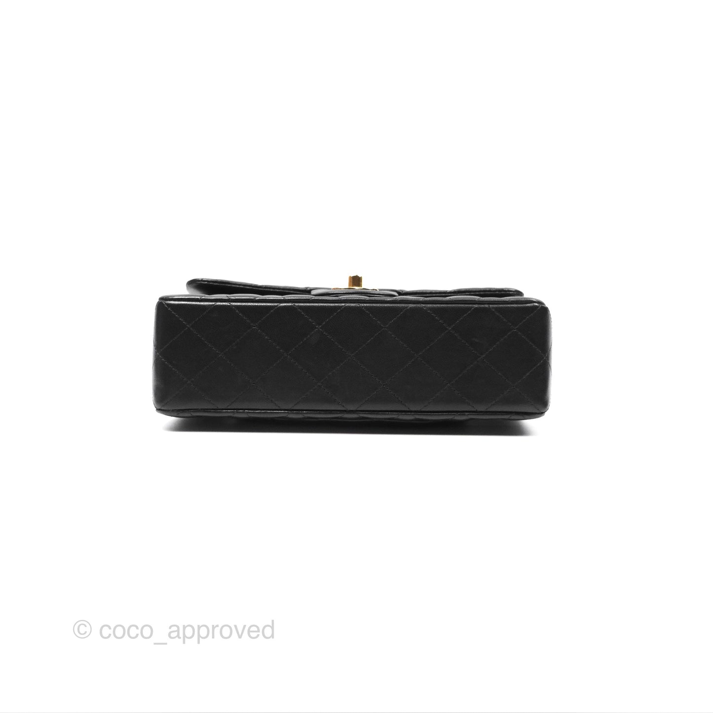 Chanel Small Classic Flap Quilted Black Lambskin Gold Hardware