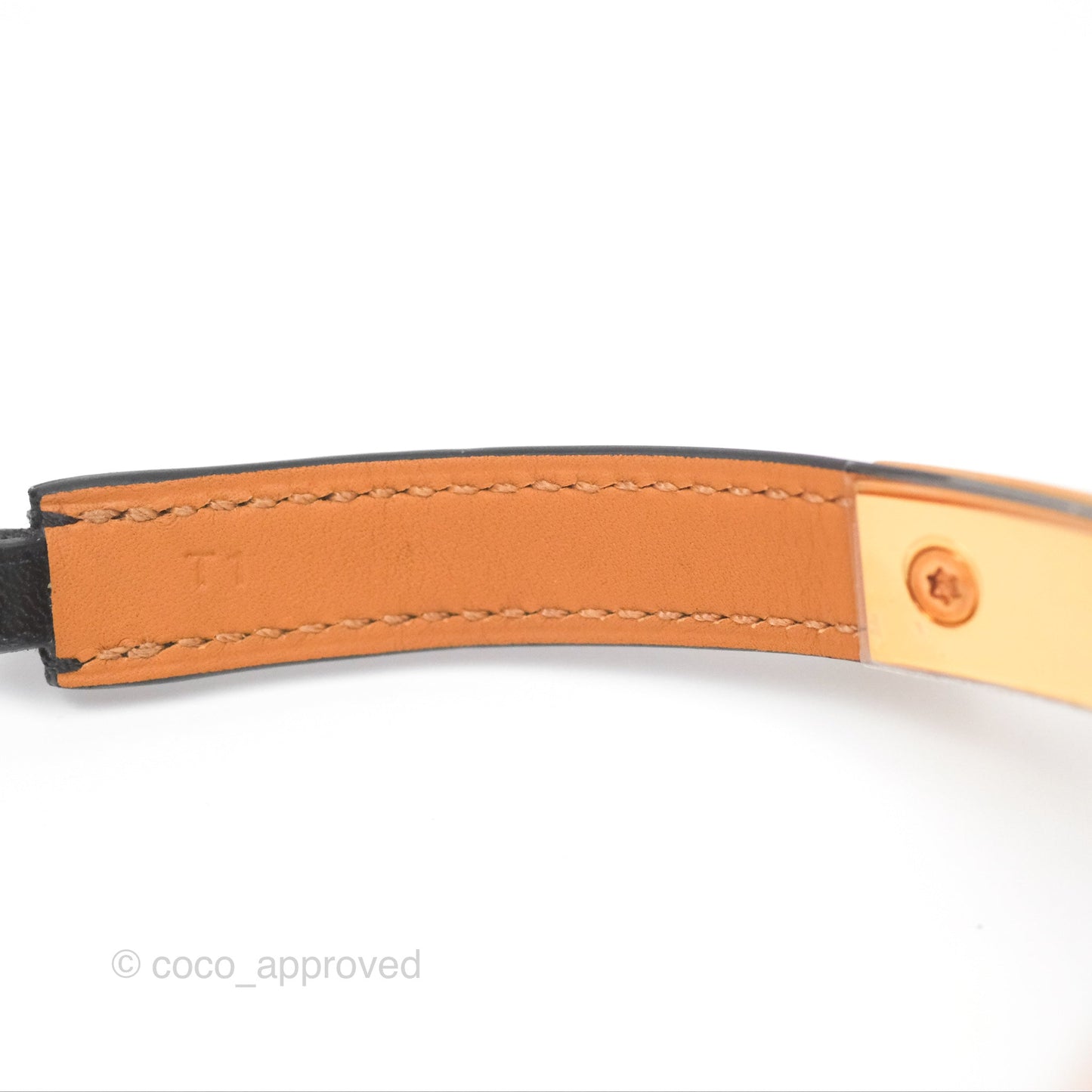 Hermès Rivale Double Tour Bracelet Black Box Leather Gold Hardware