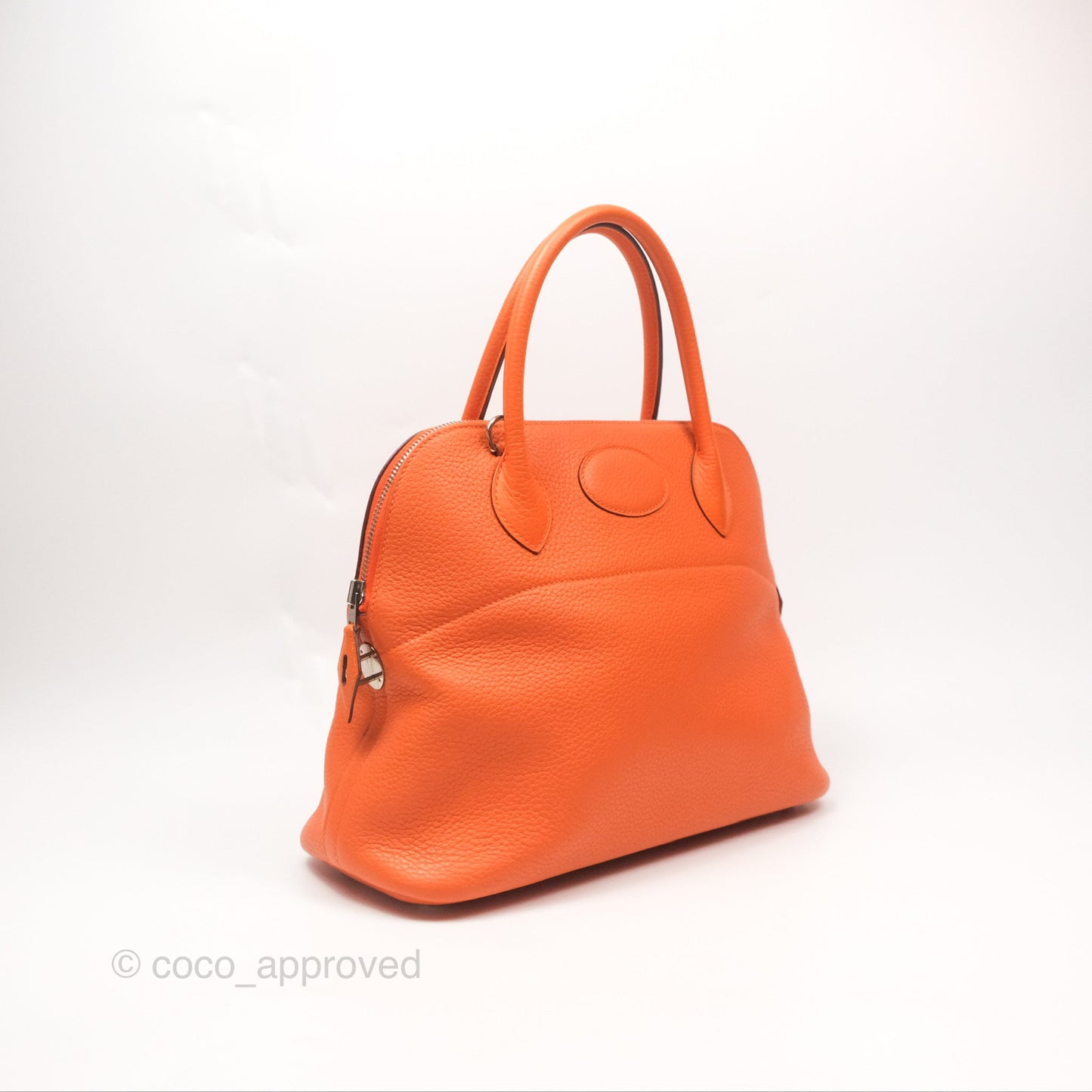 Hermès Bolide 31 Orange H Clemence Palladium Hardware