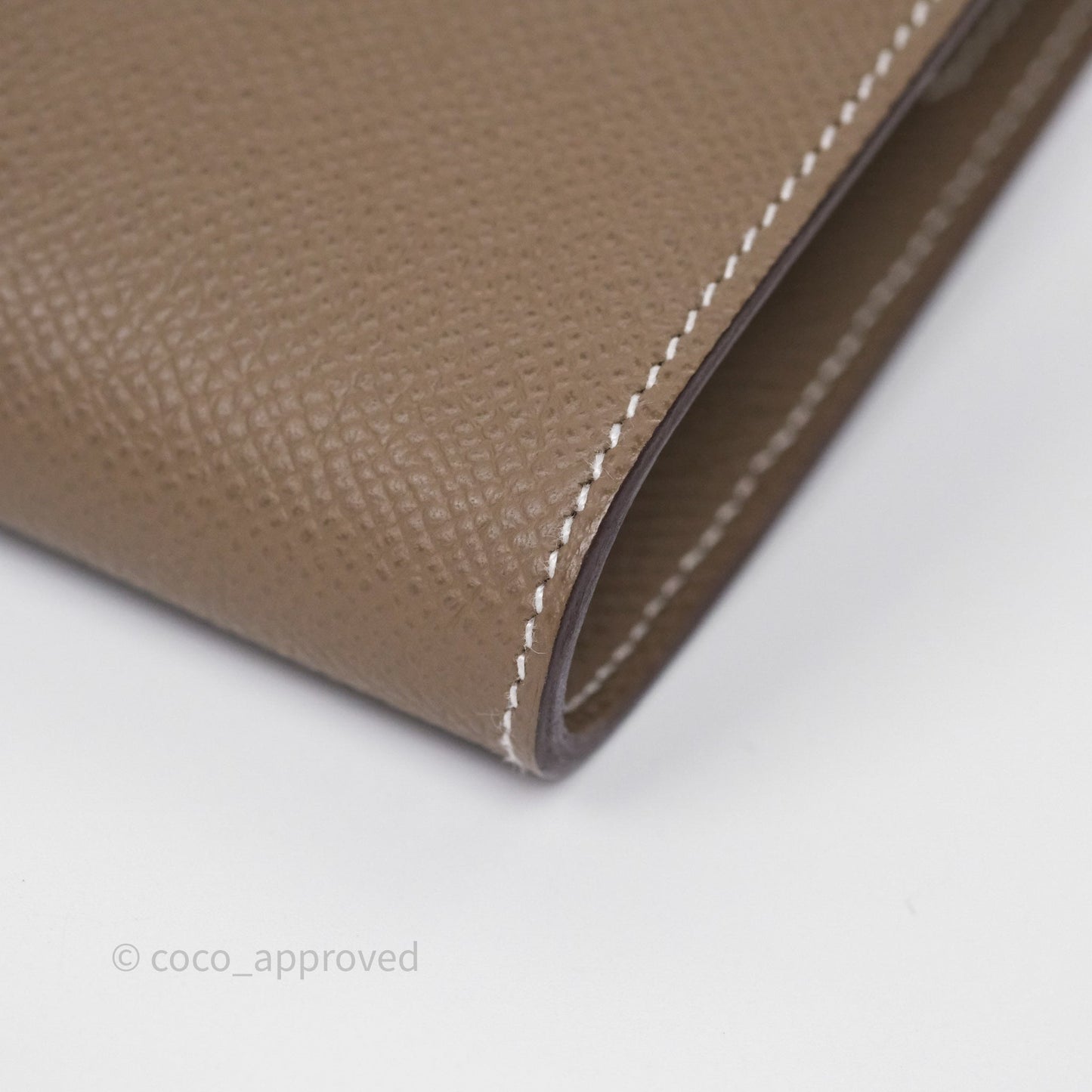 Hermès Kelly To Go Wallet Etoupe 18 Epsom Palladium Hardware
