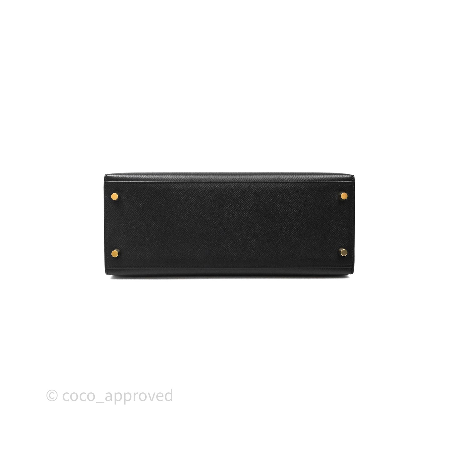 Hermès Kelly 28 Noir 89 Epsom Gold Hardware