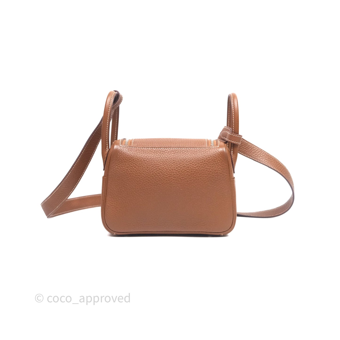 Hermès Mini Lindy 20 Gold Clemence Palladium Hardware