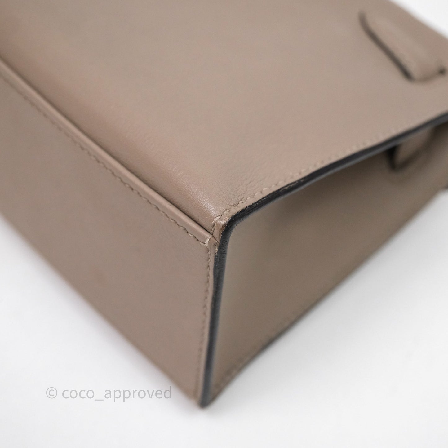 Hermès Kelly Pochette Gris Asphalte M8 Swift Gold Hardware