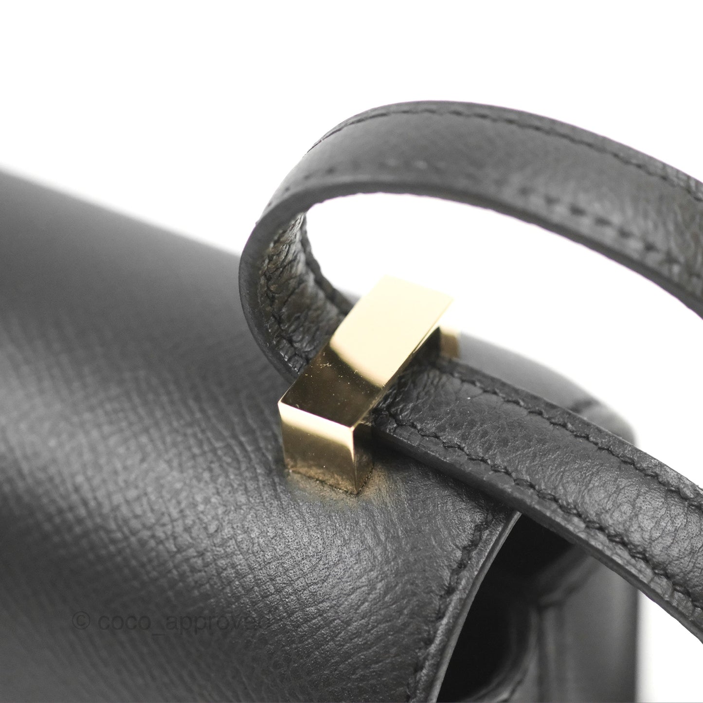 Hermès Mosaique Mini Bag Black Epsom Gold Hardware