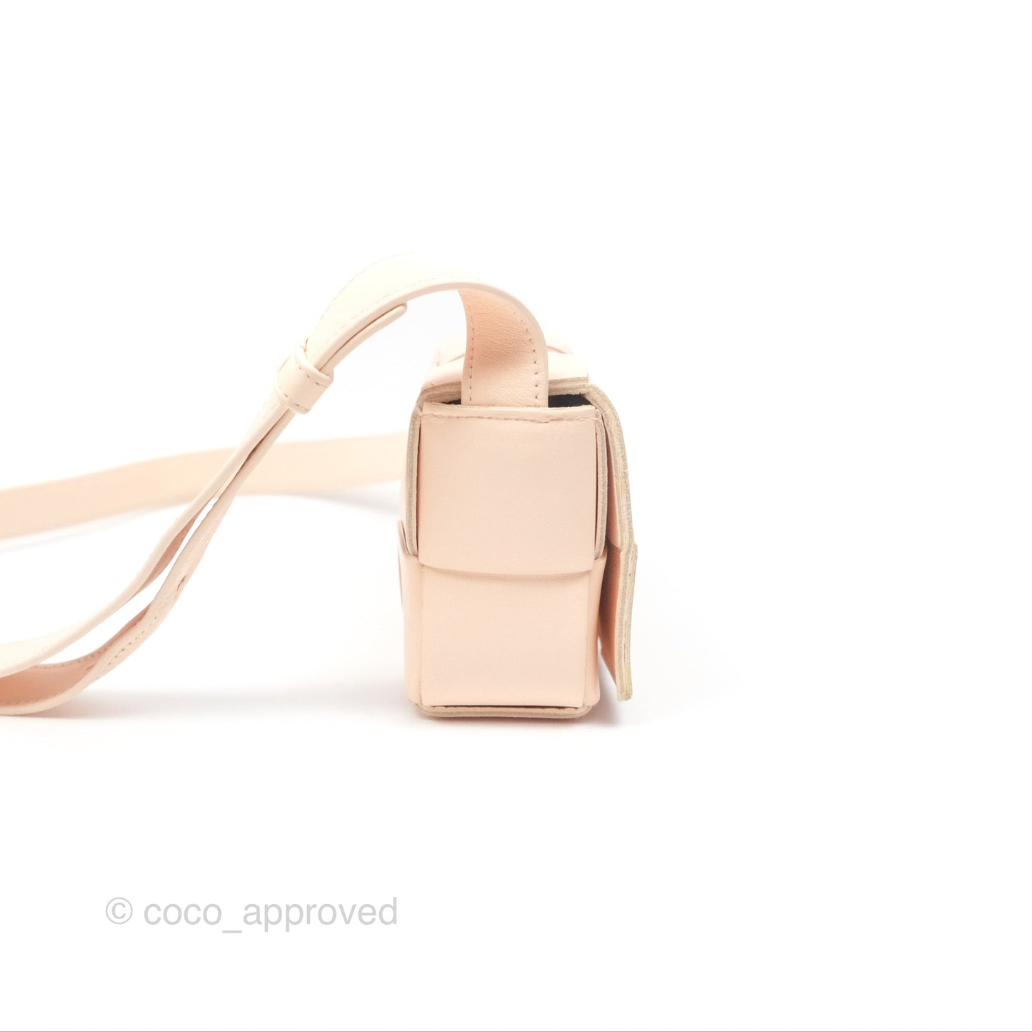 Bottega Veneta Intreccio Cassette Mini Bag Melon Washed Lambskin