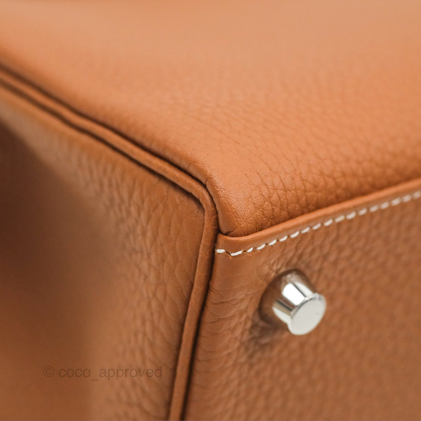 Hermès Retourne Kelly 25 Gold Togo Palladium Hardware