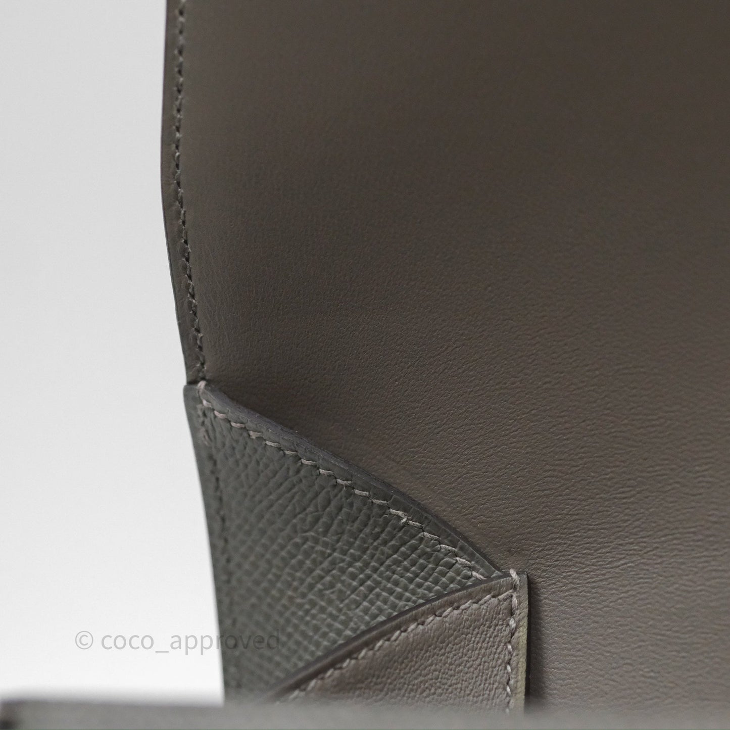 Hermès Della Cavalleria Mini Bag Gris Meyer 0L Epsom Gold Hardware