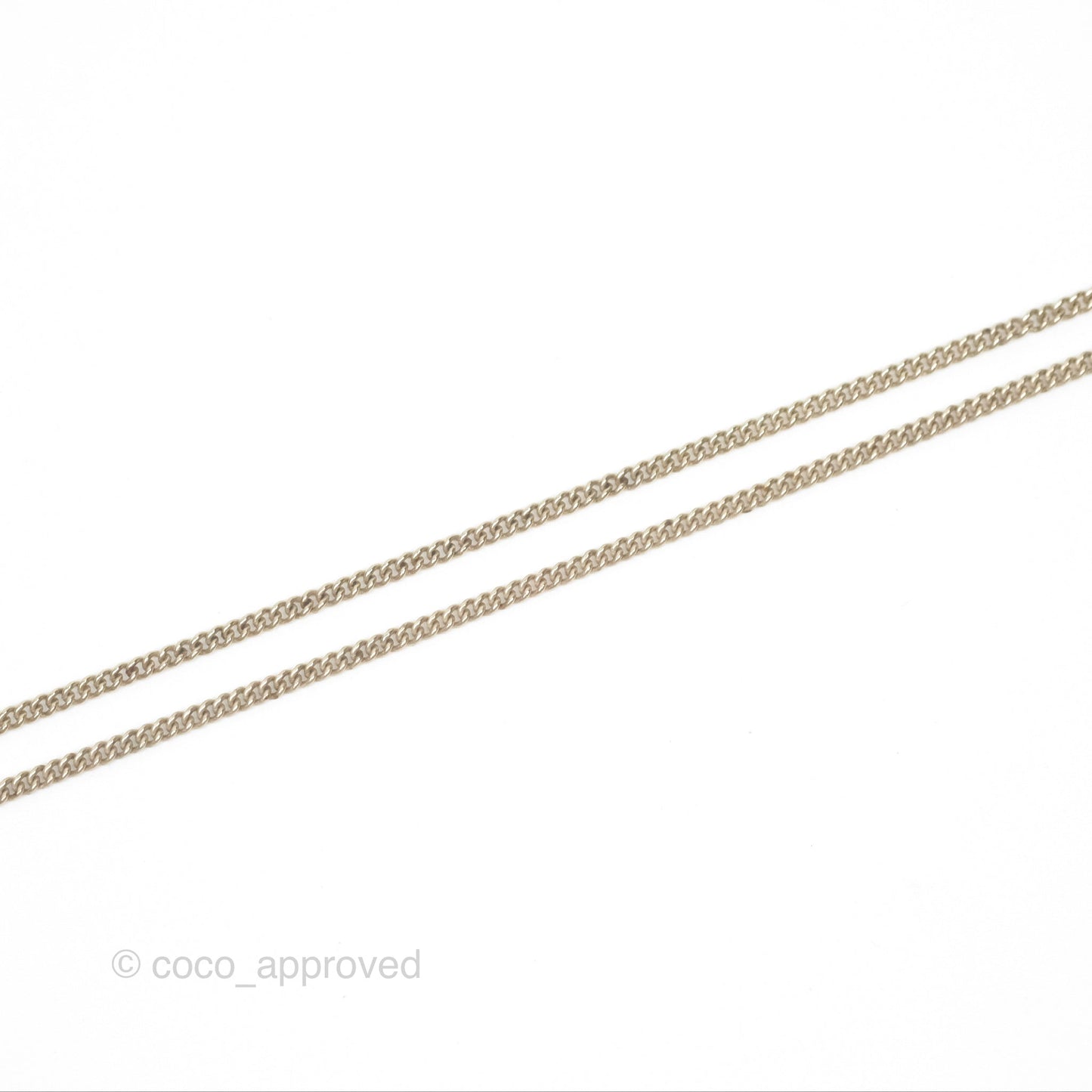 Chanel Pearl CC Lace Flower Necklace Gold Tone 15K