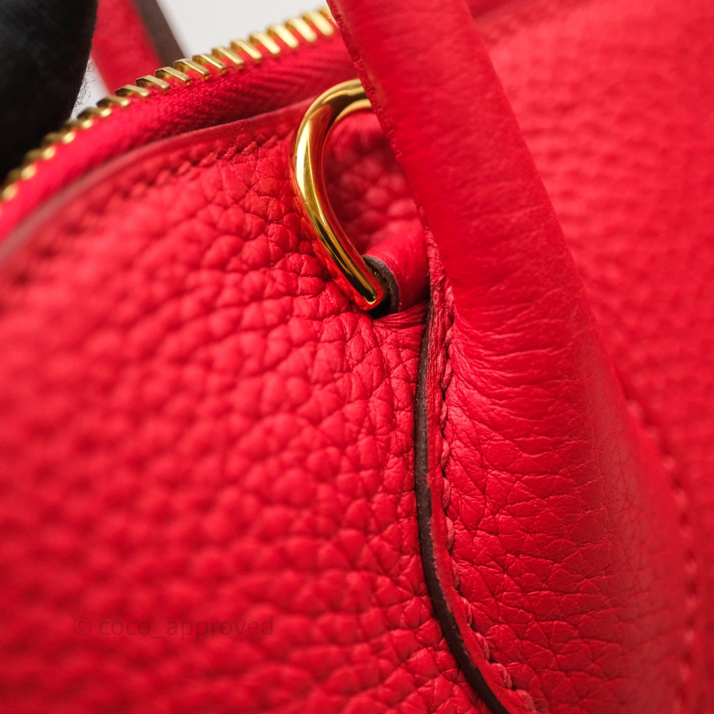 Hermès Bolide 31 Rouge Clemence Gold Hardware