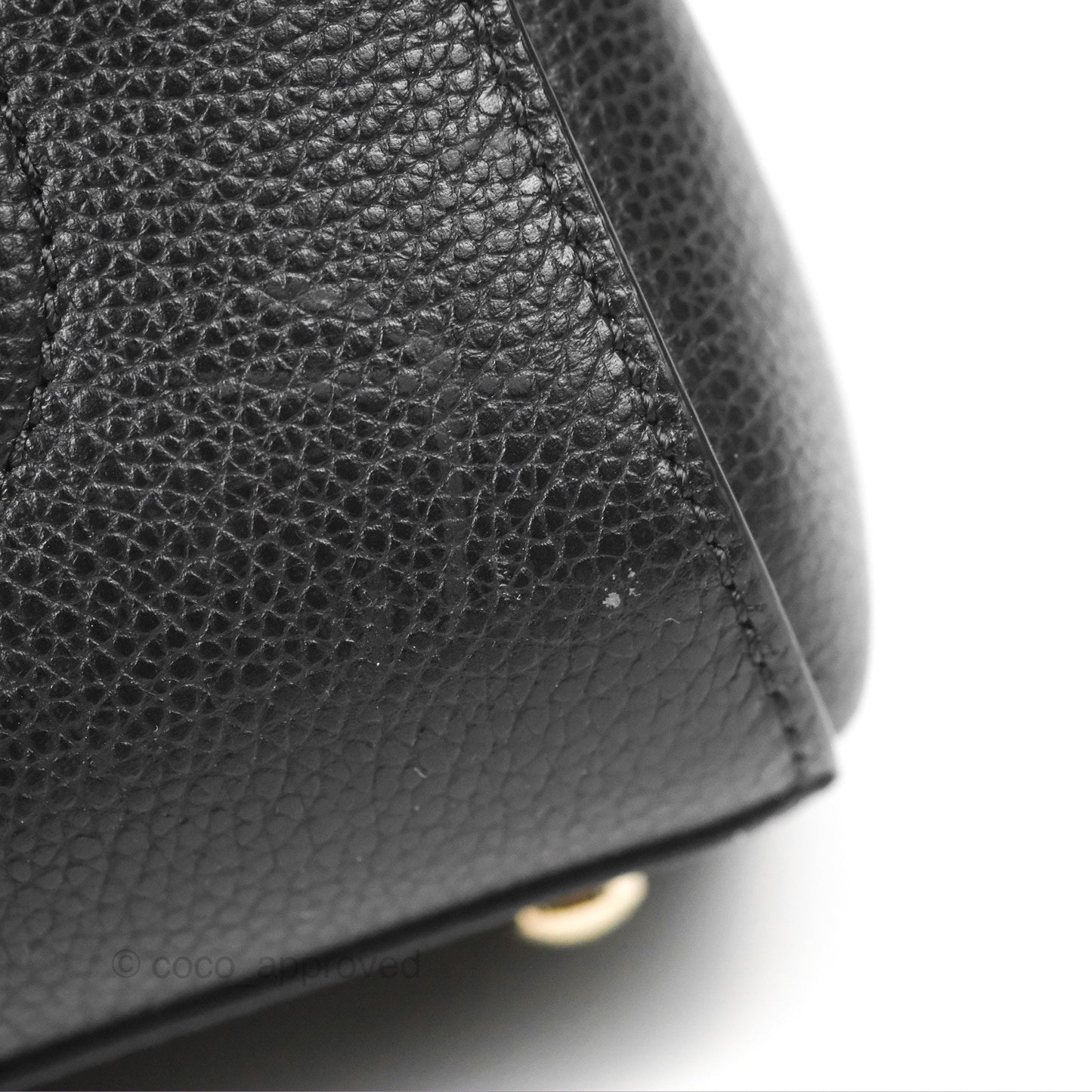 Chanel Mini Neo Executive Shopper Tote Black Grained Calfskin Gold Hardware