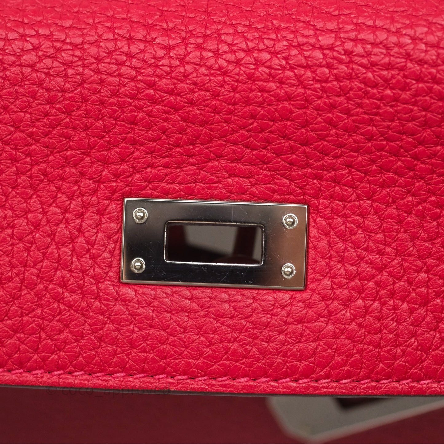 Hermès Kelly Ado Backpack Red Rouge Clemence Palladium Hardware