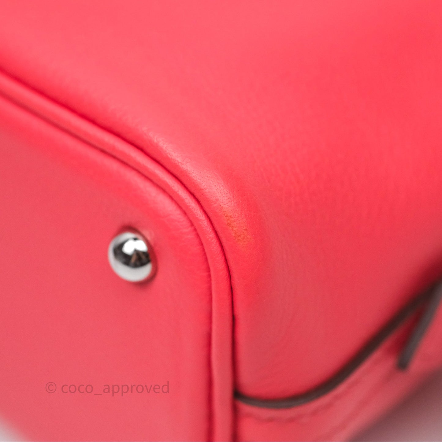Hermès Bolide Mini 1923 Rose Texas 0E/ Cuivre 6C Evercolor Palladium Hardware