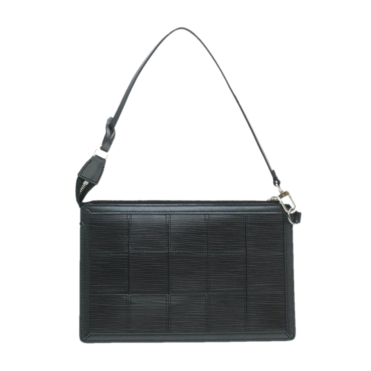 LOUIS VUITTON Epi Stretch Delmonico Pouch Black Red M54602 LV 16634