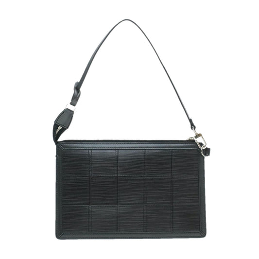 LOUIS VUITTON Epi Stretch Delmonico Pouch Black Red M54602 LV 16634
