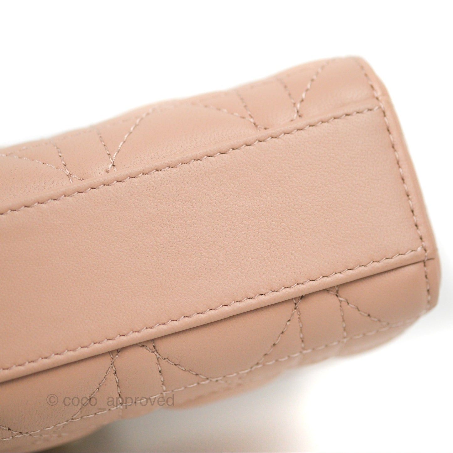 Dior Medium Lady D-Joy Bag Nude Pink Lambskin Cannage