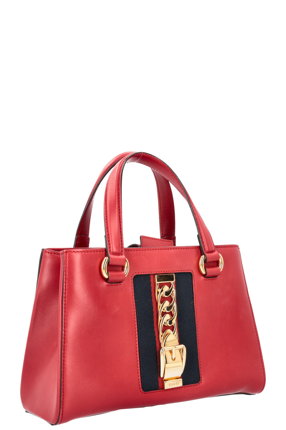 Luxury Gucci Trending 2025 Sylvie Chain Tote Bag Red